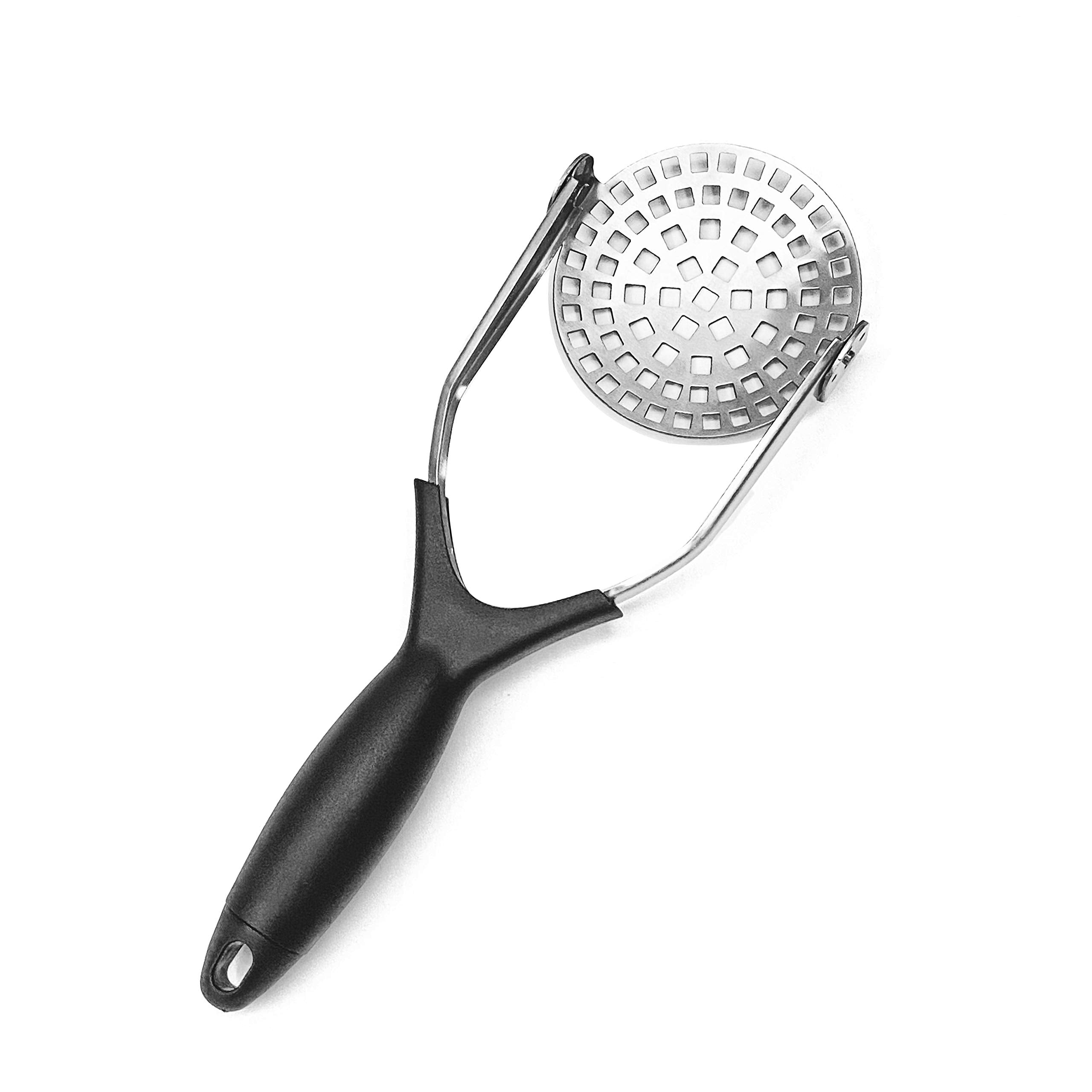 Clever Monster Stainless Steel Potato Masher - Heavy Duty With Garlic Press, Cooking And Kitchen Gadget - Convenient For Making