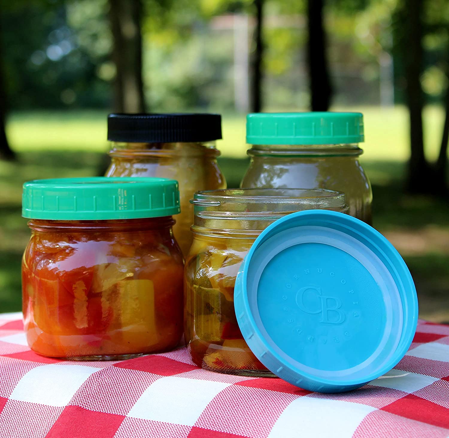 Cornucopia Silicone Seal Rings For Mason Jar Lids (Wide Mouth, 48-Pack), Airtight Seal Gasket For Plastic Lids 86-450 Size