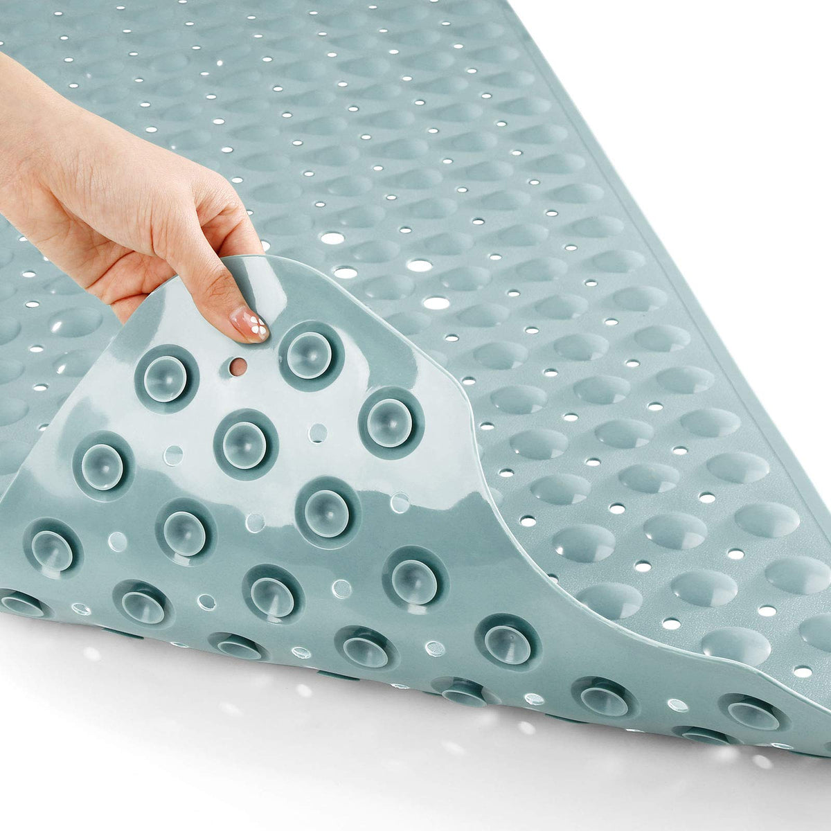 Yimobra Shower Mat Bathtub Mat Non Slip 40 X 16, Bath Mat For Tub Floor With Big Suction Cups And Drain Holes, Machine Washable