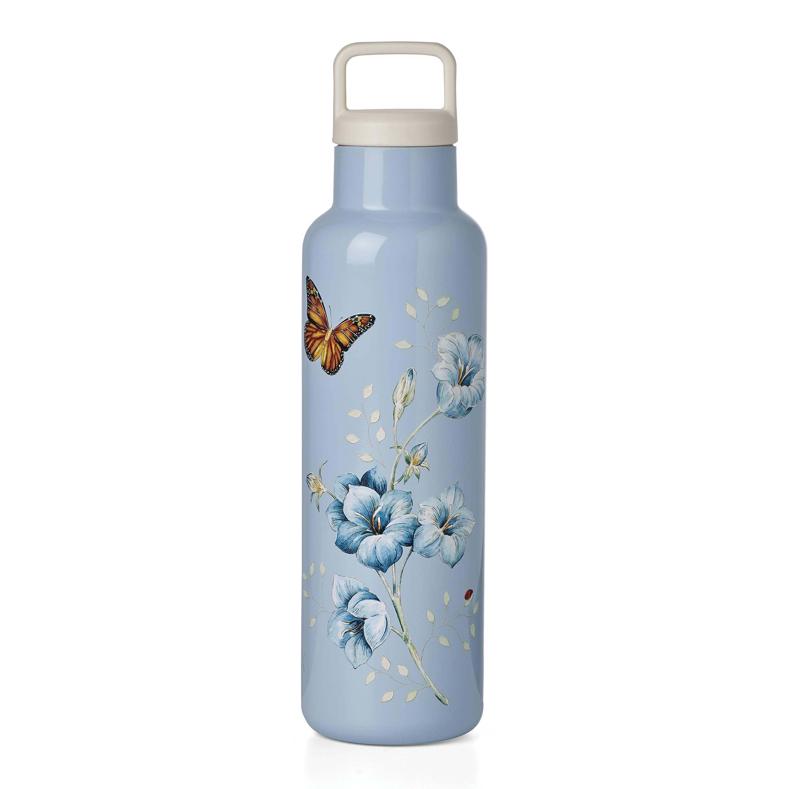 Lenox 895743 Butterfly Meadow Light Blue Insulated Water Bottle