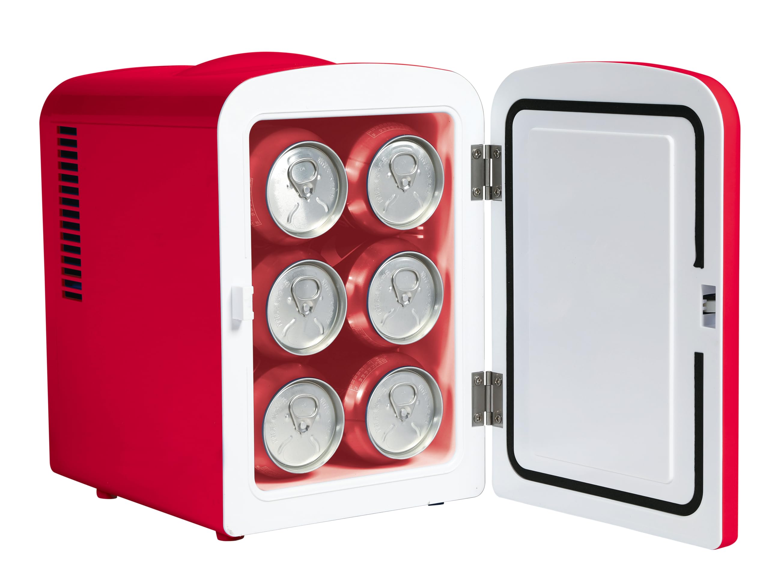 Curtis Budweiser Mis135Bud, Mini Portable Compact Personal Fridge Cooler, 4 Liter Capacity Chills Six 12 Oz Cans, 100 Freon-Free