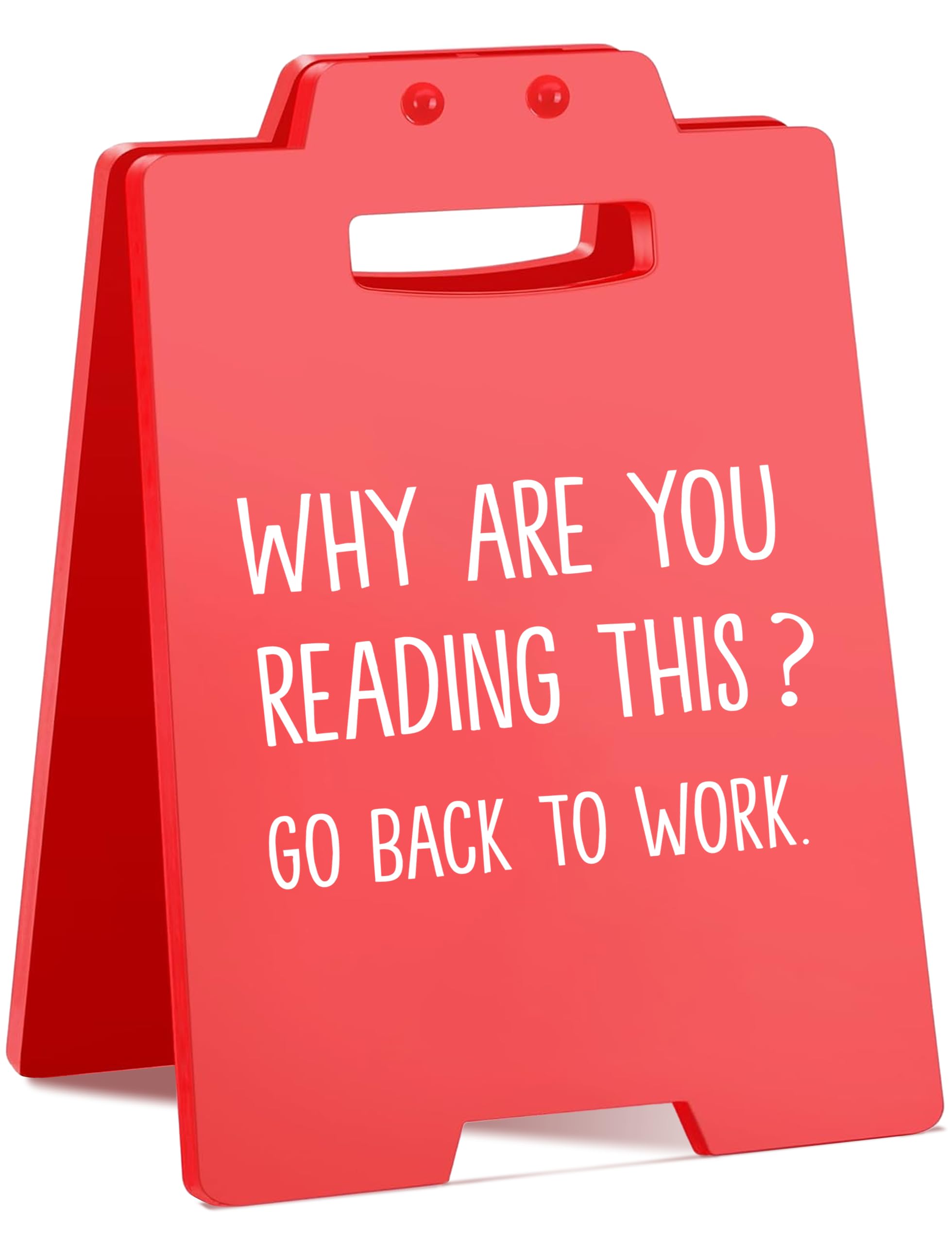 Funny Office Boss Day GIfts for HR, Coworkers and Teammates | Humorous Sarcastic Work Sign | Cool Things for Christmas White Ele