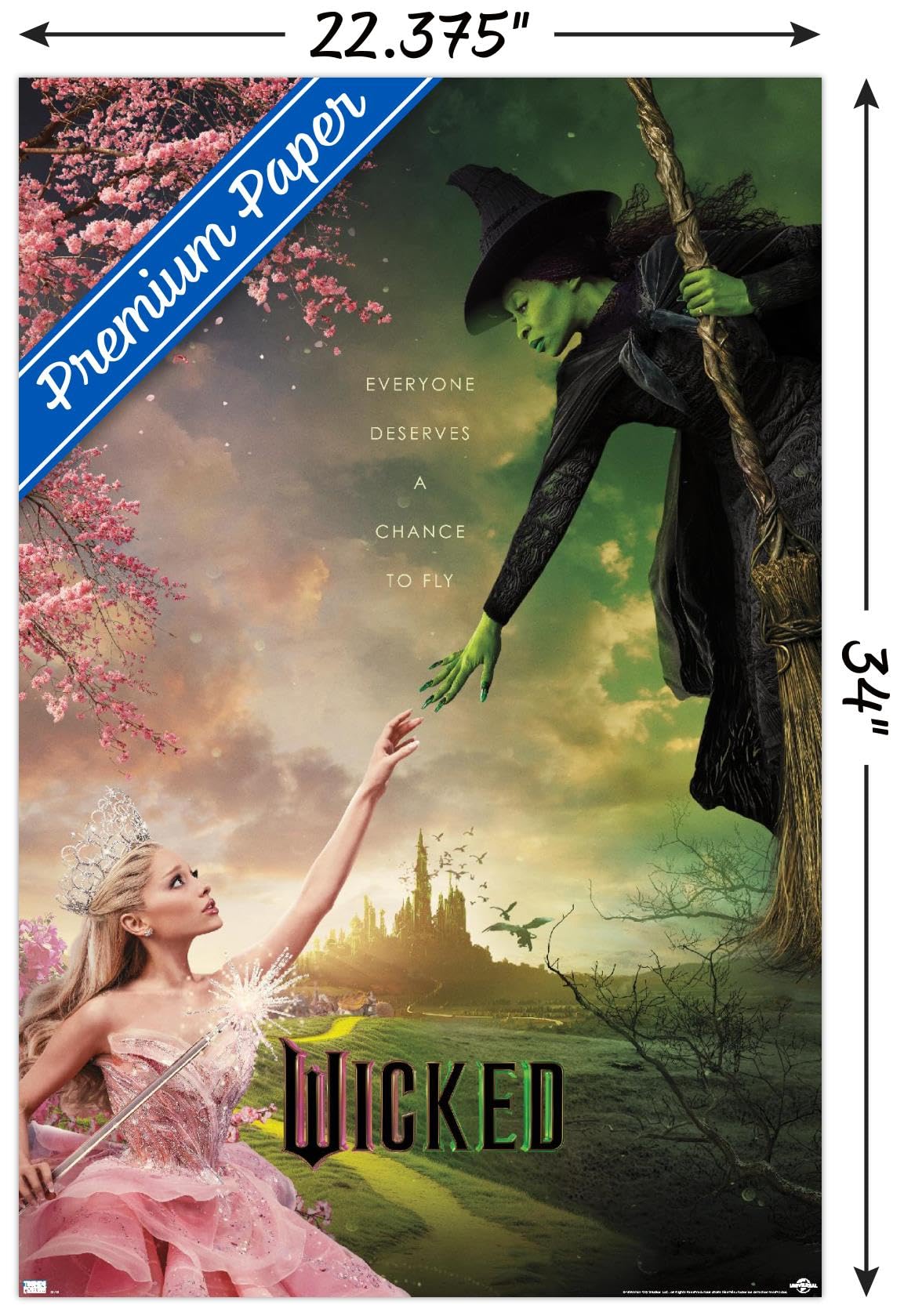 Trends International Wicked - One Sheet Wall Poster, 34L X 22.4W, Premium Unframed Version