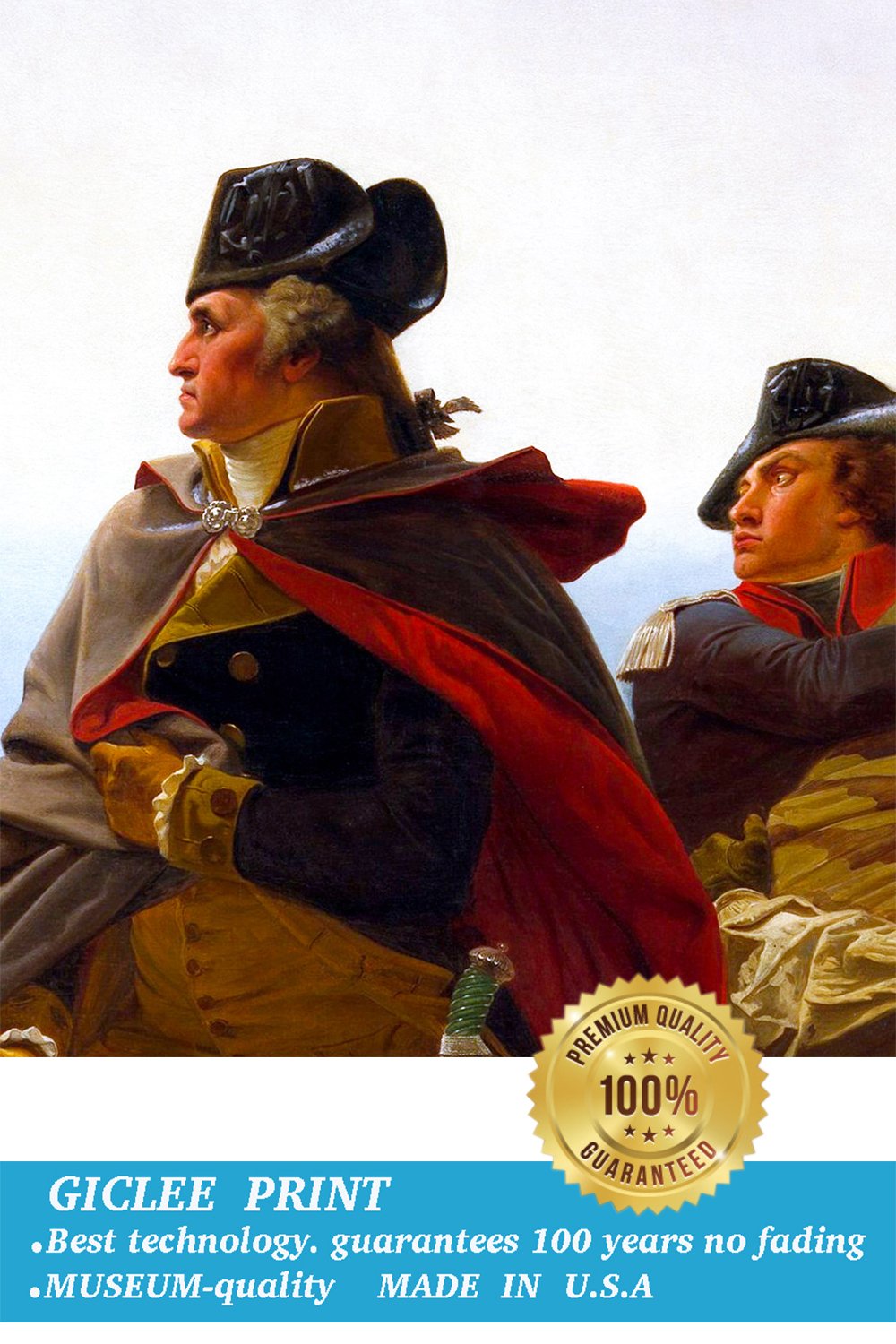 Eliteart- Washington Crossing The Delaware By Emanuel Gottlieb Leutze Oil Painting Reproduction Giclee Wall Art Canvas Prints-Fr