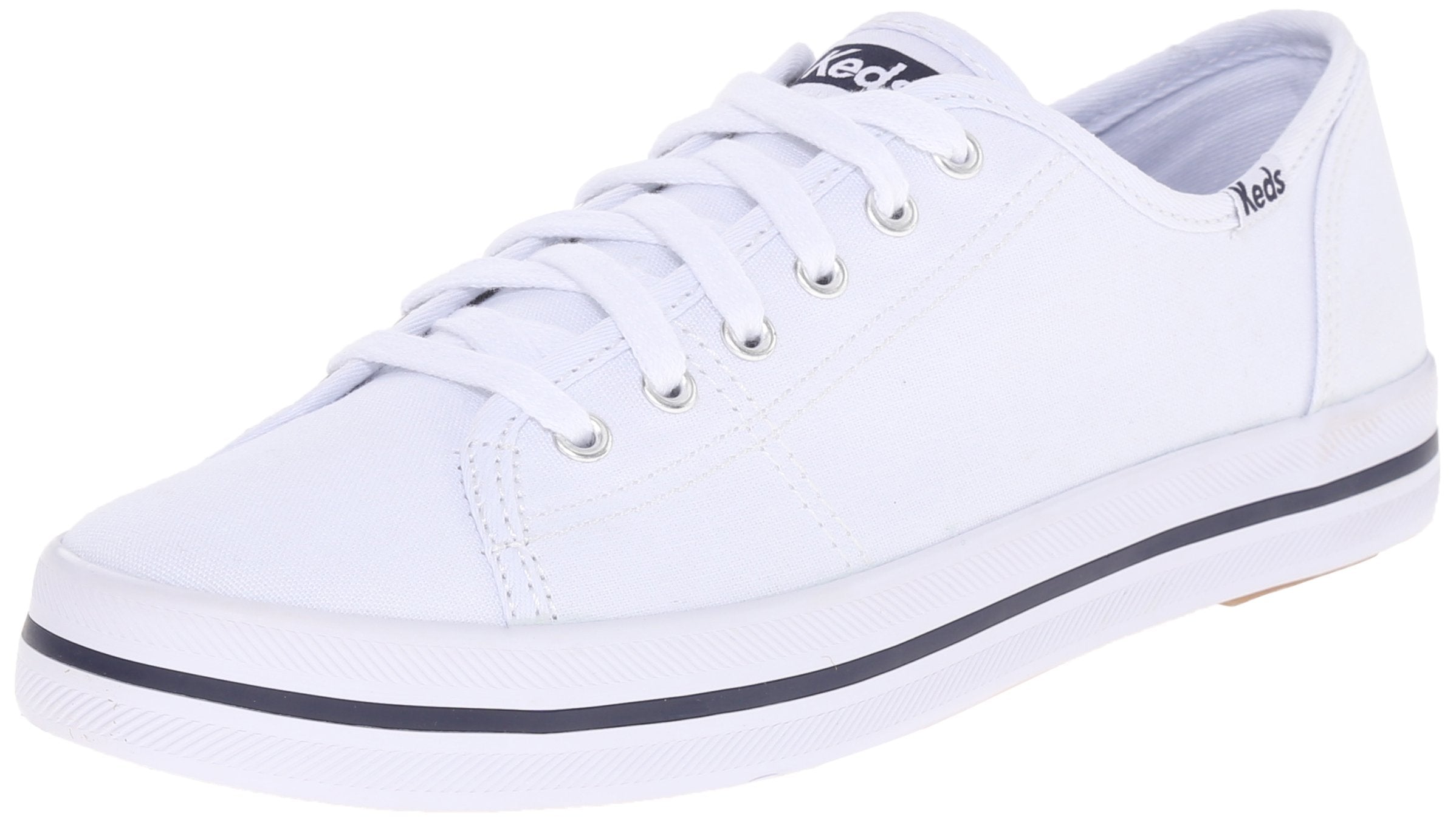 Keds Womens Kickstart Fashion Sneaker,White,9 M Us