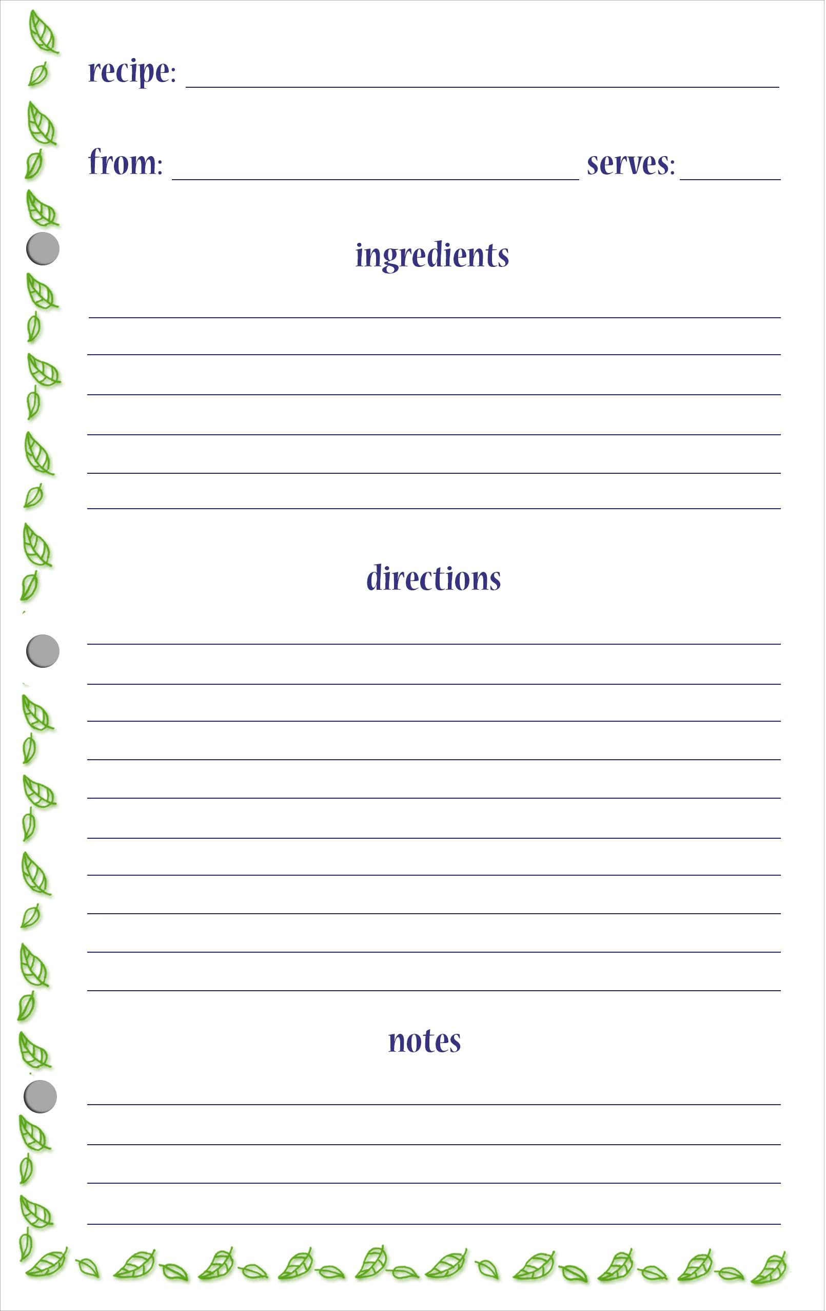 Meadowsweet Kitchens Lined Recipe Page Refill Pack For The Favorite Family Recipes Journal, Grandma'S Kitchen Design