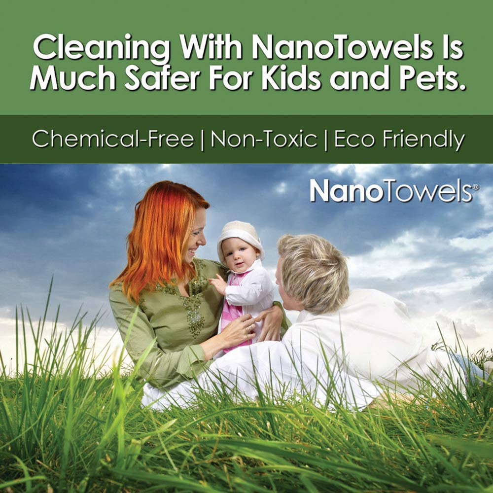 Nano Towels - The Amazing Eco Cloth That Cleans Virtually Any Surface With Only Water. No More Paper Towels Or Toxic Chemicals.