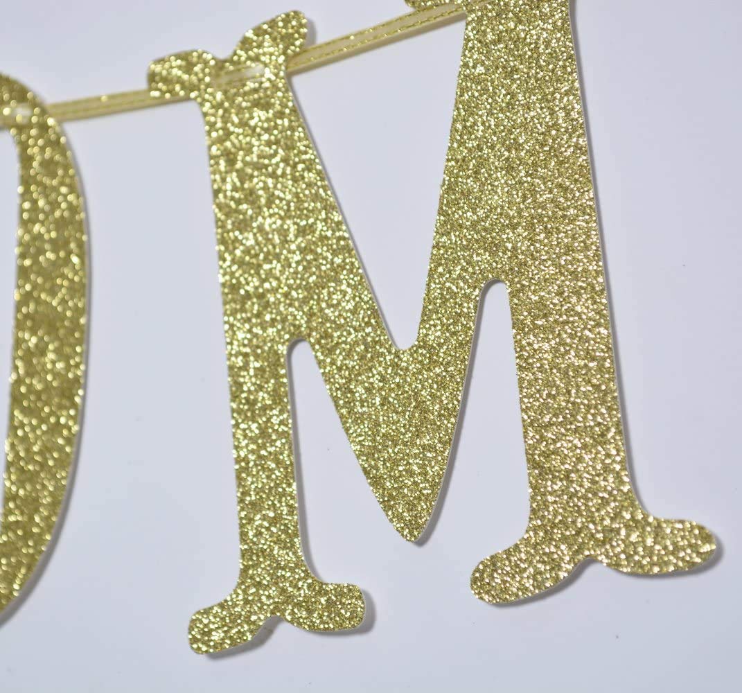 Welcome Back Gold Glitter Banner For Home Welcome, Homecoming, Back To School, Retiring From The Army, Home Party Decoration Bac