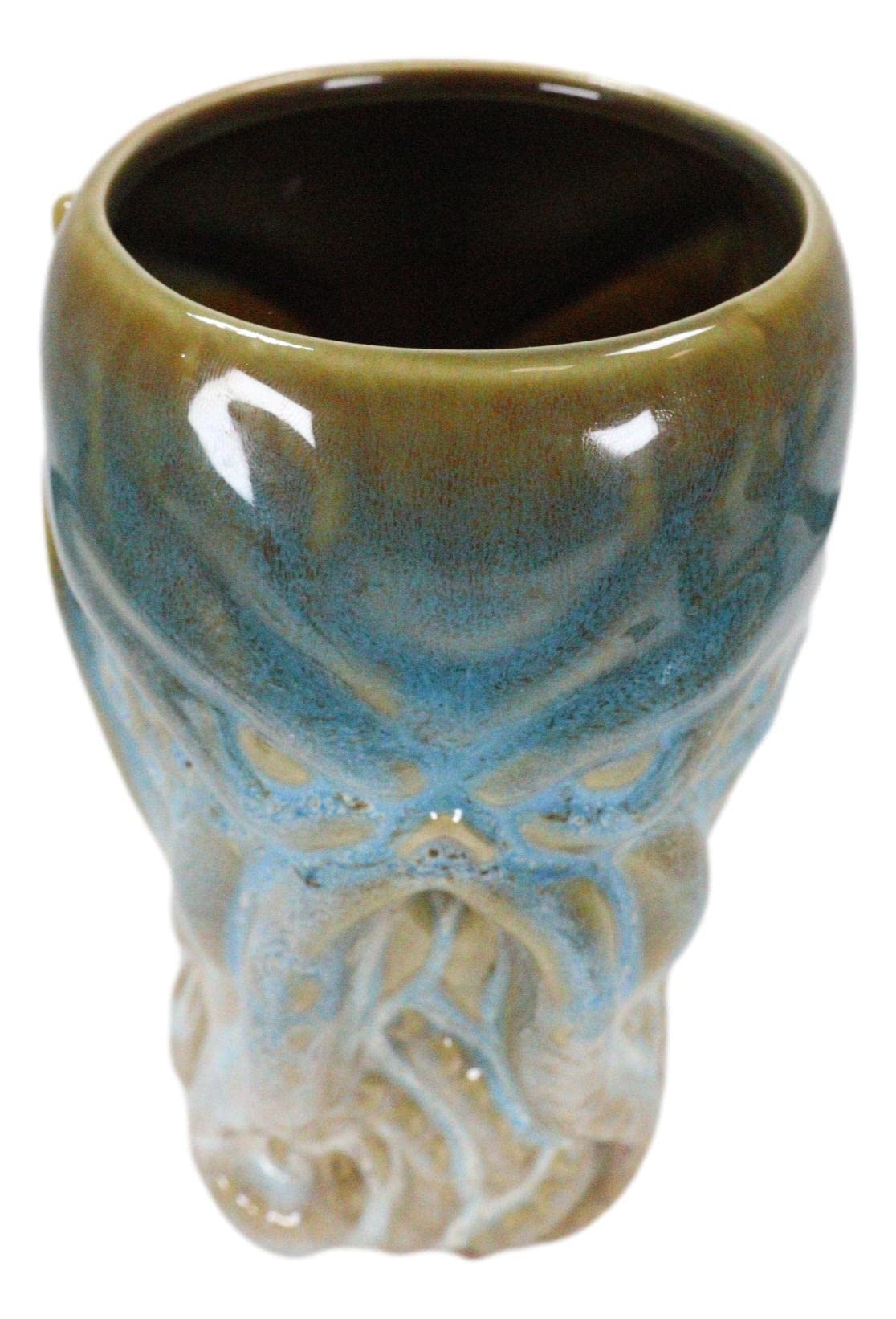 Ebros Nautical Cthulhu Cosmic Monster Giant Octopus Kraken Tall Mug 16Oz Pint Ceramic Drink Beverage Mythical Fantasy Legend Dri