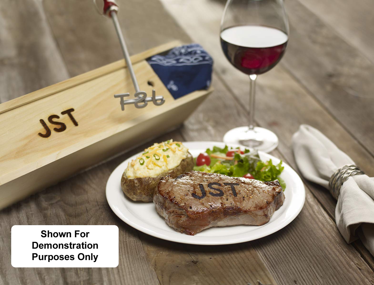 BBQ Fans Letter F Steak Branding Iron