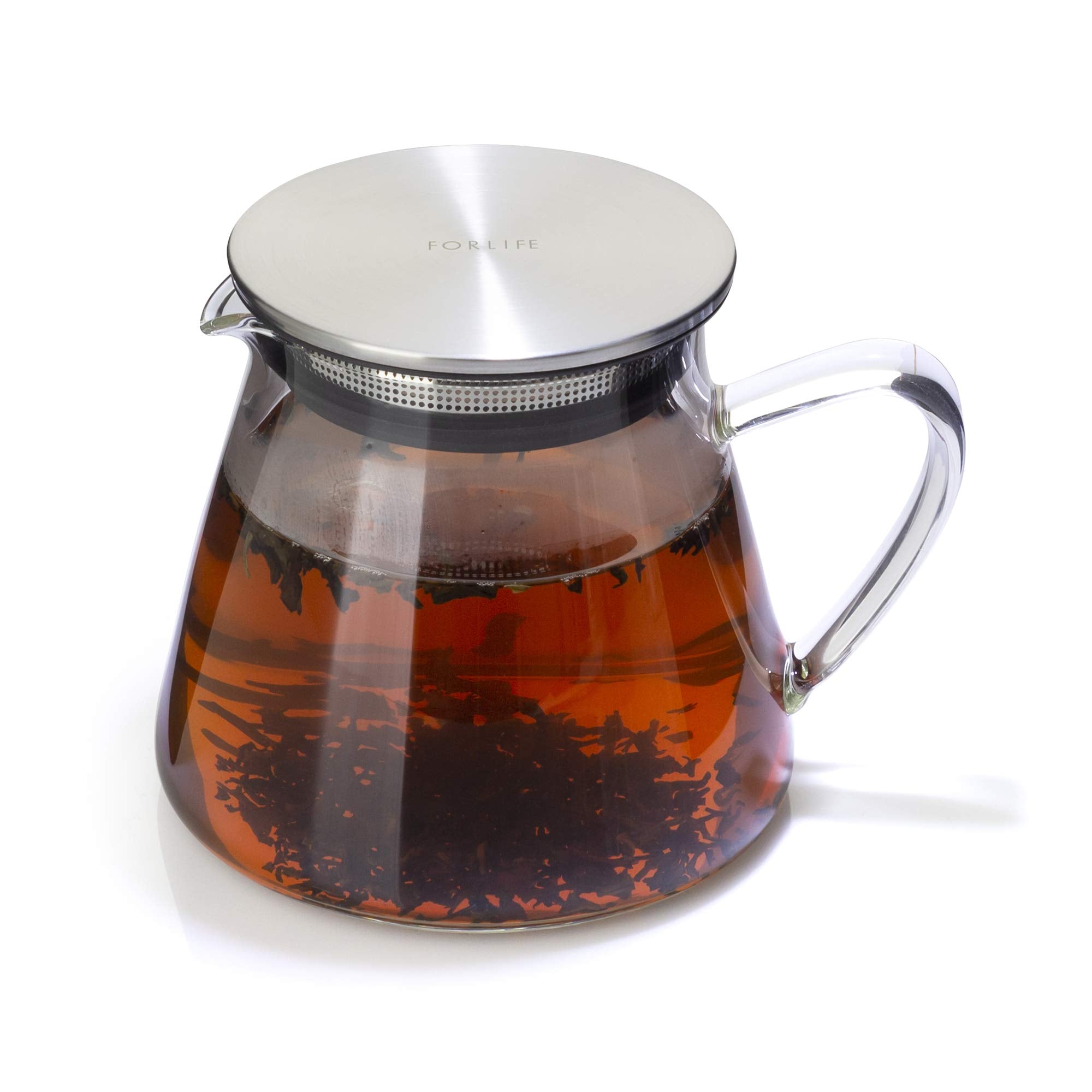 Forlife Fuji Glass Teapot With Filter Lid (32 Ounces)