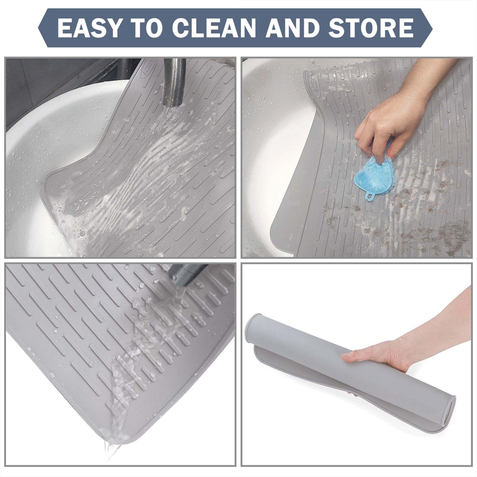 Keyfive Silicone Stove Top Cover For Electric Stove, 28X20 Inch Silicone Stove Top Protector, Flat Glass Stove Top Cover, Extra