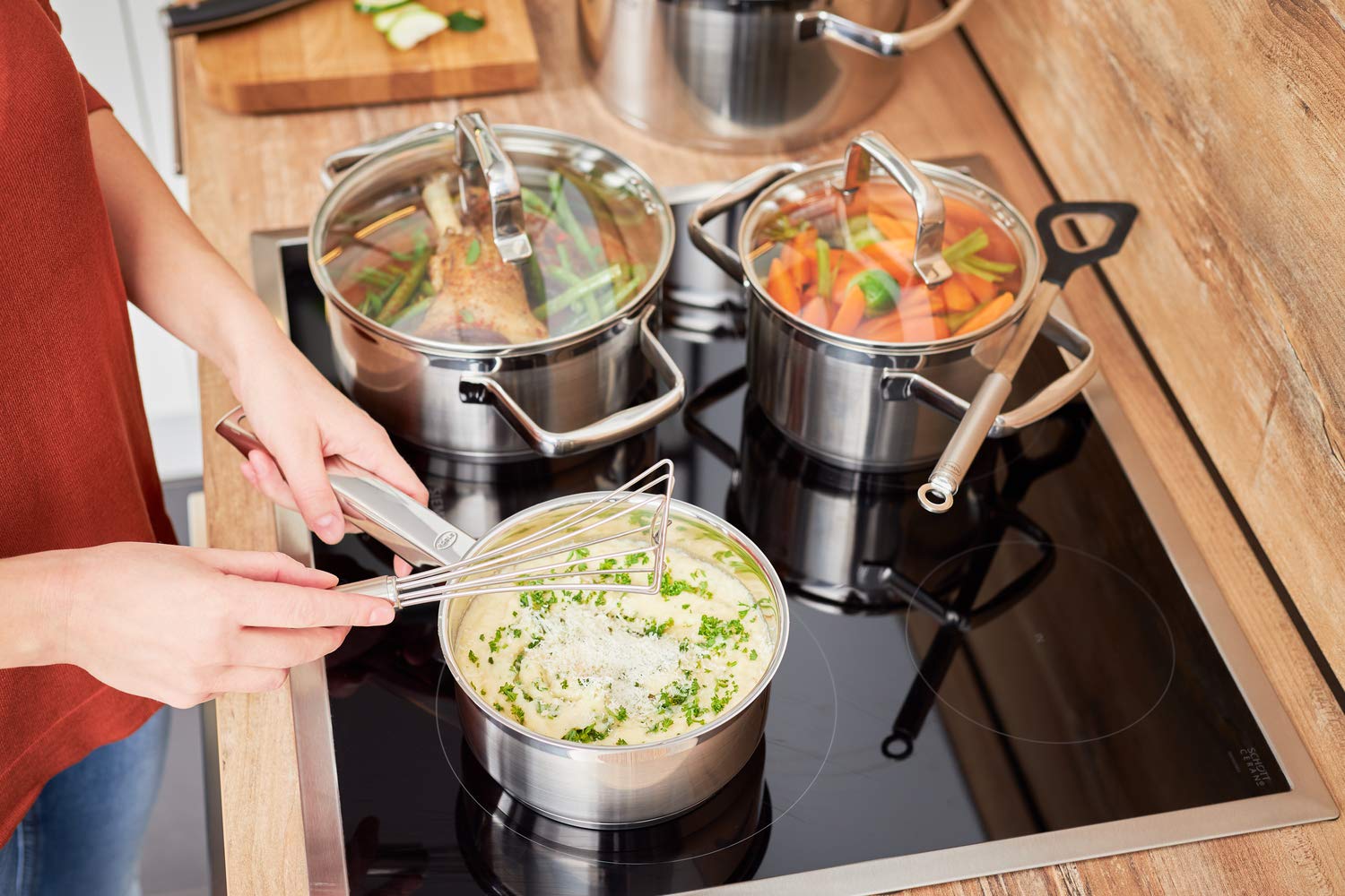 Rsle Uniquely-Shaped Gourmet Whisk, 11 In. - Robust Loops And Beveled Shape