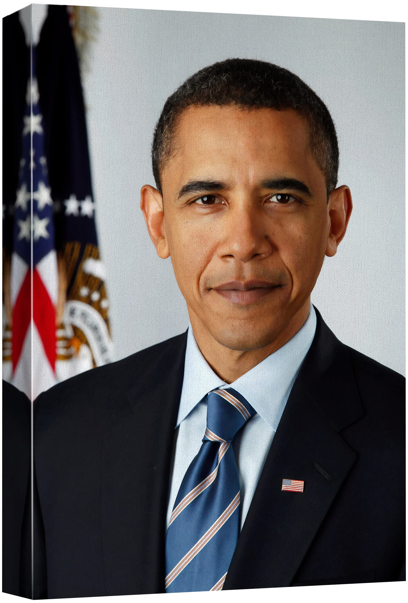 Wall26 Canvas Print Wall Art 44Th President Of The United States Barack Obama Historic Classic Photography Realism Traditional P