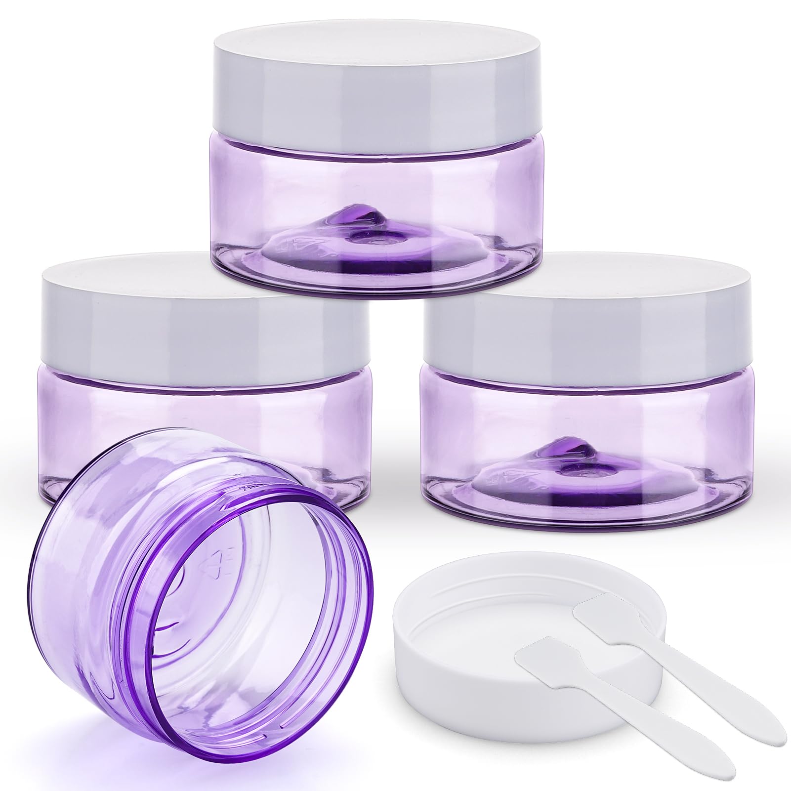 Cosywell Travel Size Containers For Toiletries Leak Proof Plastic Travel Jars For Creams 1 Oz 4 Pack Tsa Approved Trave Bottles
