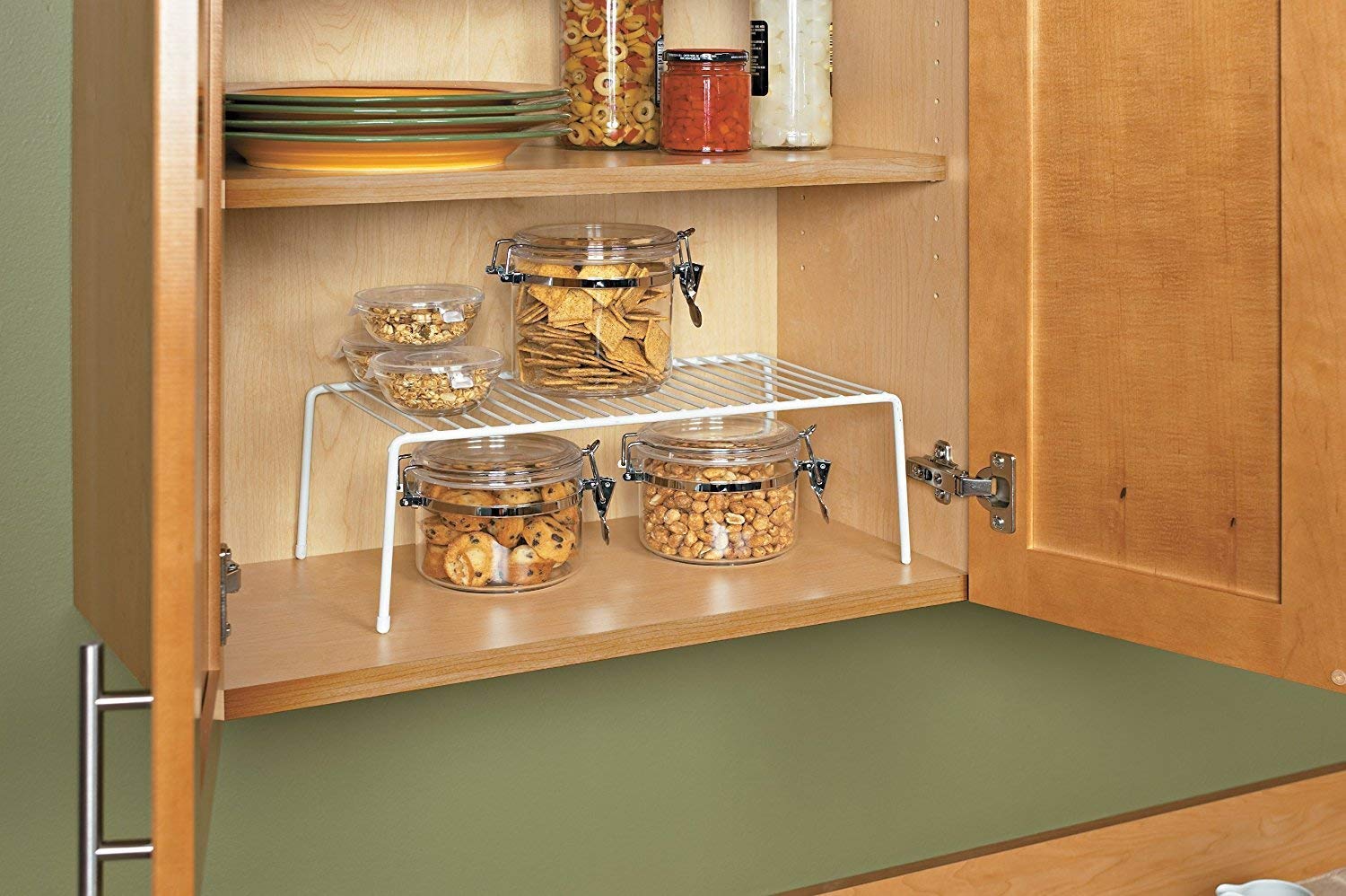The Bestsellers  Kitchen Organizer 94114 / Cabinet Shelf/Kitchen Storage Solution/Cabinet Organizer/Cupboard Organizer  White