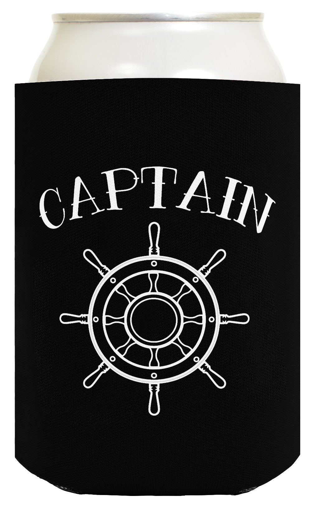 Sailing Gifts Captain First Mate Bundle Nautical Gifts 2 Pack Can Coolie Drink Coolers Coolies Black Magenta