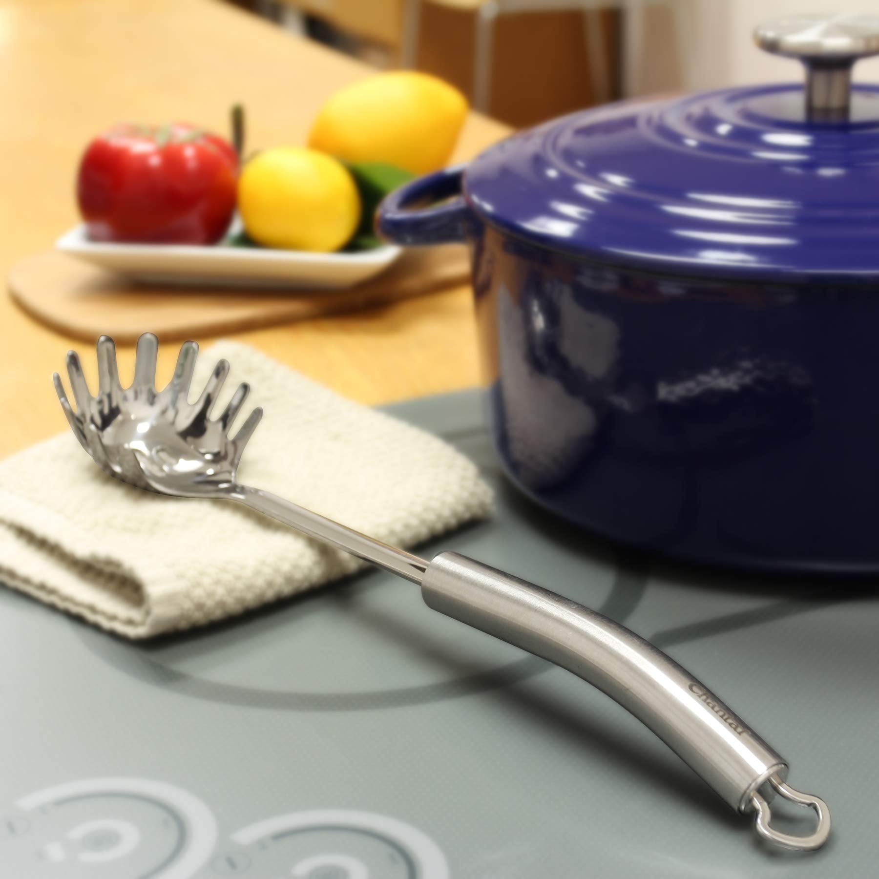 Chantal Spaghetti Fork Utensil, Pasta, 13 Inch, Polished Stainless Steel
