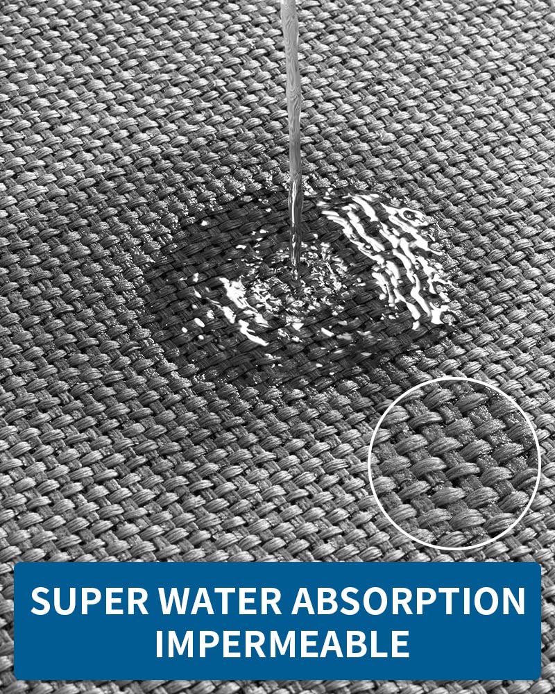 Kitchen Rugs And Mats Non Skid Washable, Absorbent Runner Rugs For Kitchen, Front Of Sink, Kitchen Mats For Floor (Dark Grey, 20