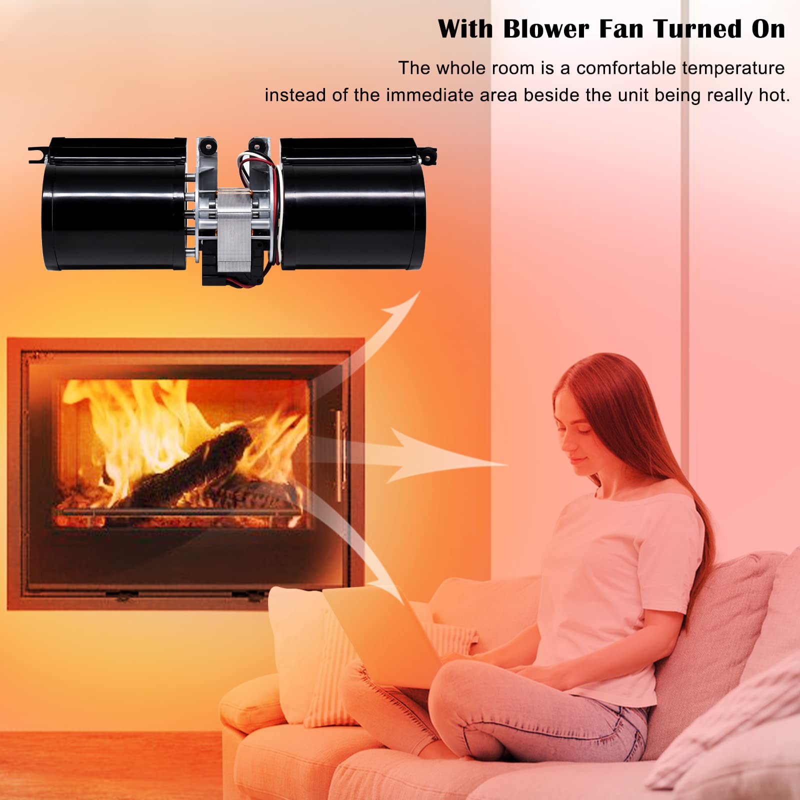 910-157/P Fireplace Blower Motor for Regency Wood Stove, Osburn, Nordica, Valley Comfort, Rotom and Fasco, 910-157/P Regency Blo