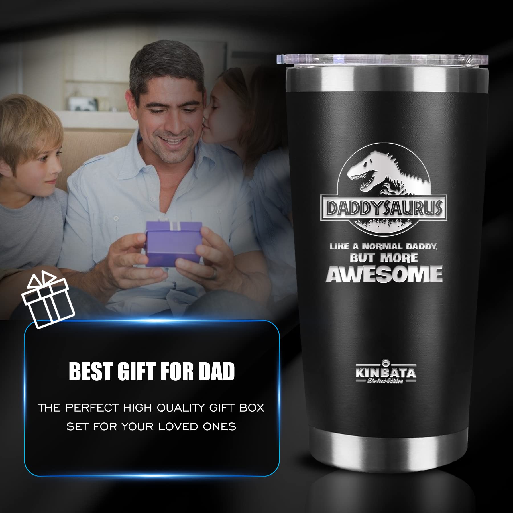 Kinbata Birthday Gifts For Dad From Daughter- Best Father Day Gifts For Dad From Son Christmas Gifts Box Basket Who Have Everyth