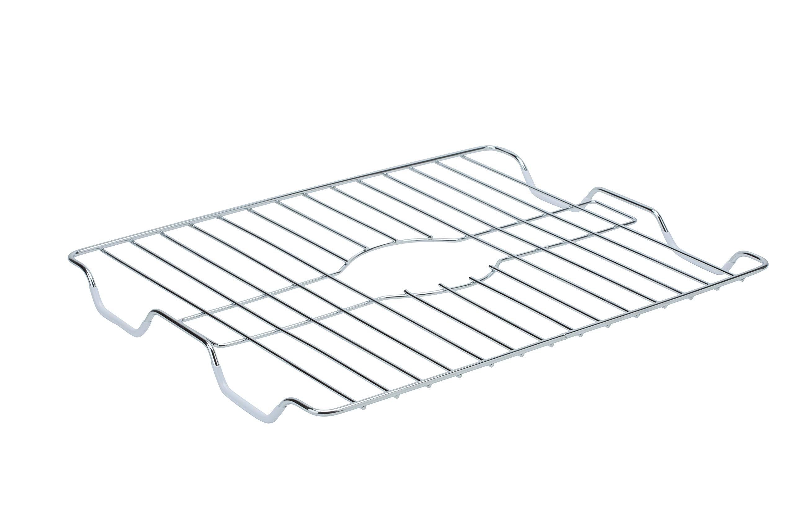 Kitchen Details Chrome Sink Protector | Large | Self Draining | Rust Resistant | Wire Grid | Prevents Sliding | Kitchen Sink Acc