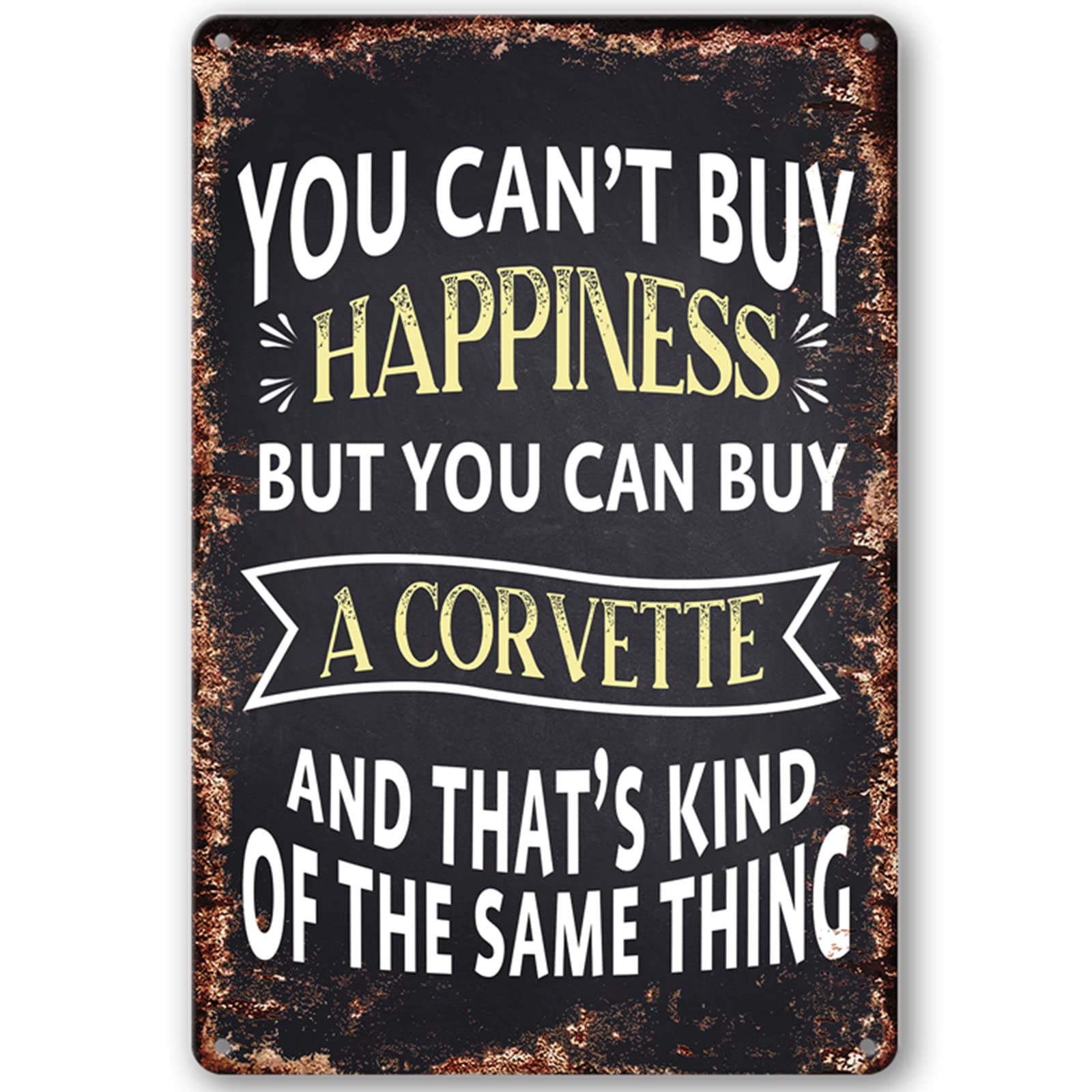 Corvette Signs Corvette Gifts For Men Funny Garage Car Metal Tin Sign Corvette Poster Room Man Cave Decor Room Accessories 812 I