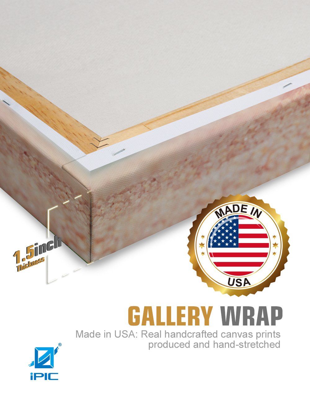 Ipic - Beach Lovers, Personalized Canvas Artwork With Names And Date On, Customized Gift For Anniversary, Wedding, Birthday And