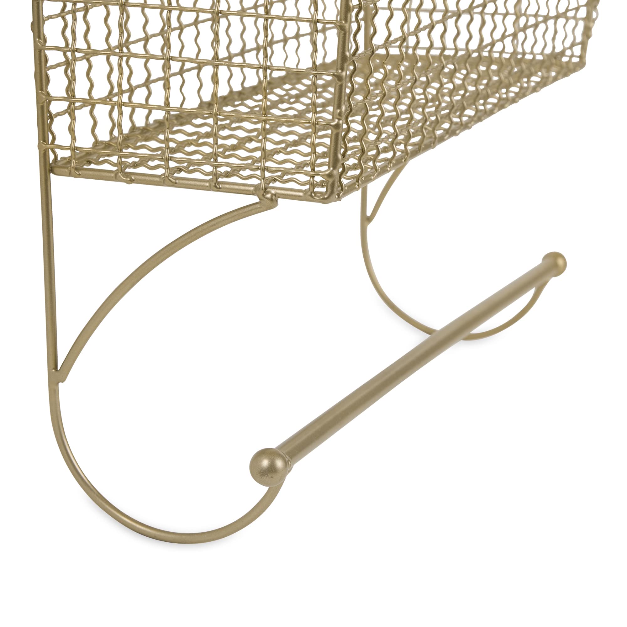 LARGE GOLD FARMHOUSE TOWEL RACK