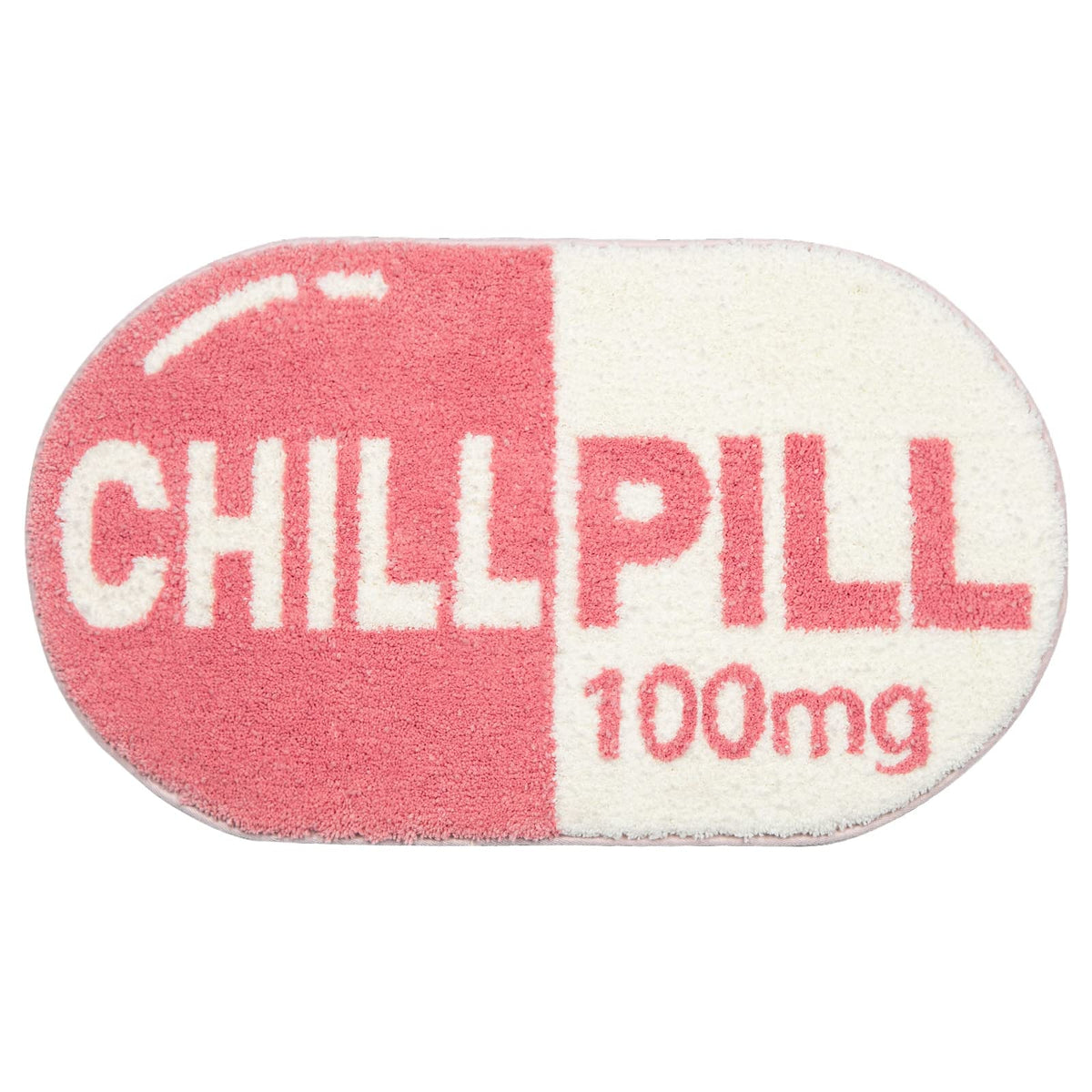 Rora Funny Cute Chill Pill Bath Mat Small Pink Bathroom Rugs Preppy Bathroom Decor Aesthetic Bath Rug Non Slip Washable Water Ab
