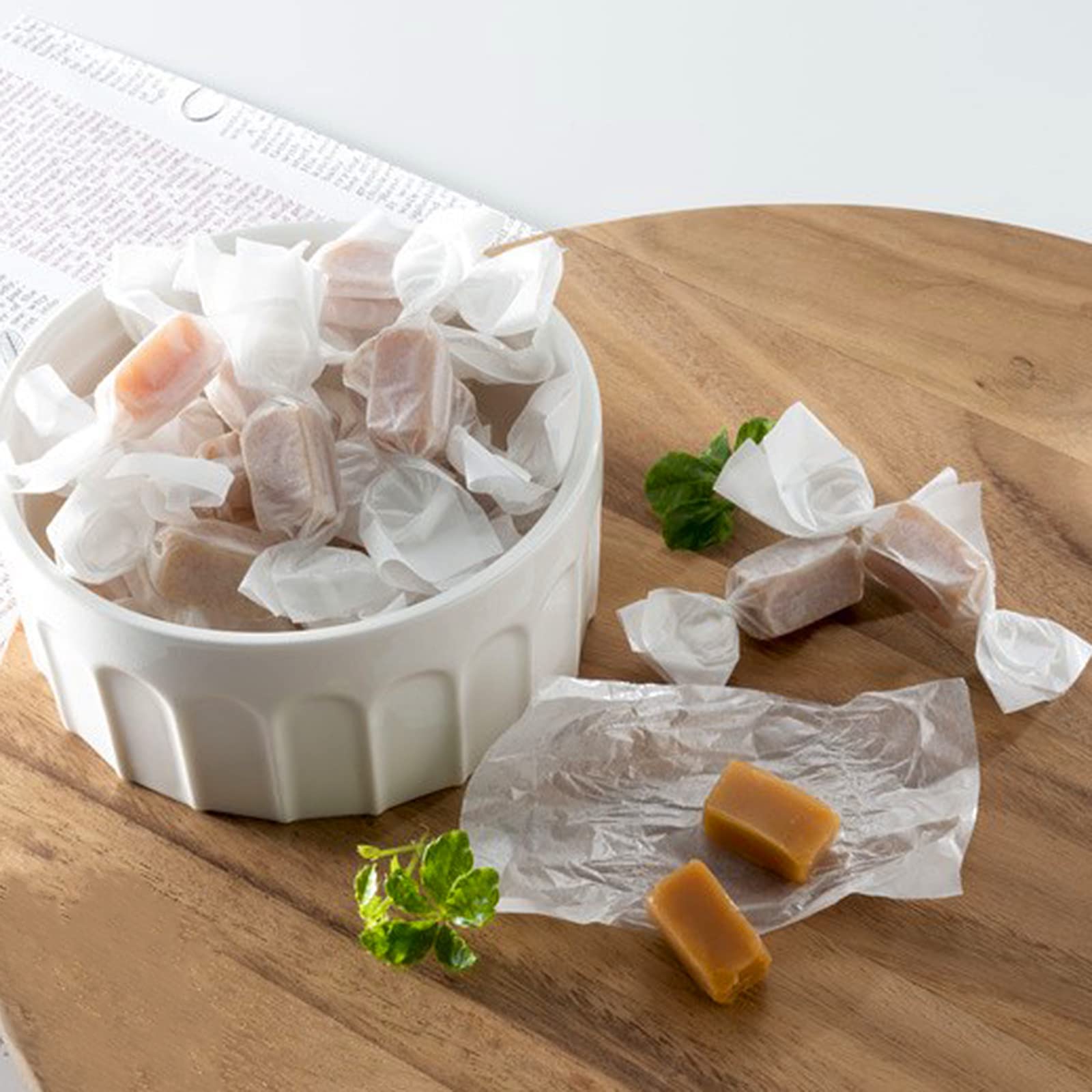 300 Pcs Candy Wrappers For Caramels Non Stick Wax Paper Sheets For Food, 5X5 Inch Parchment Paper Squares Caramel Wrappers Precu