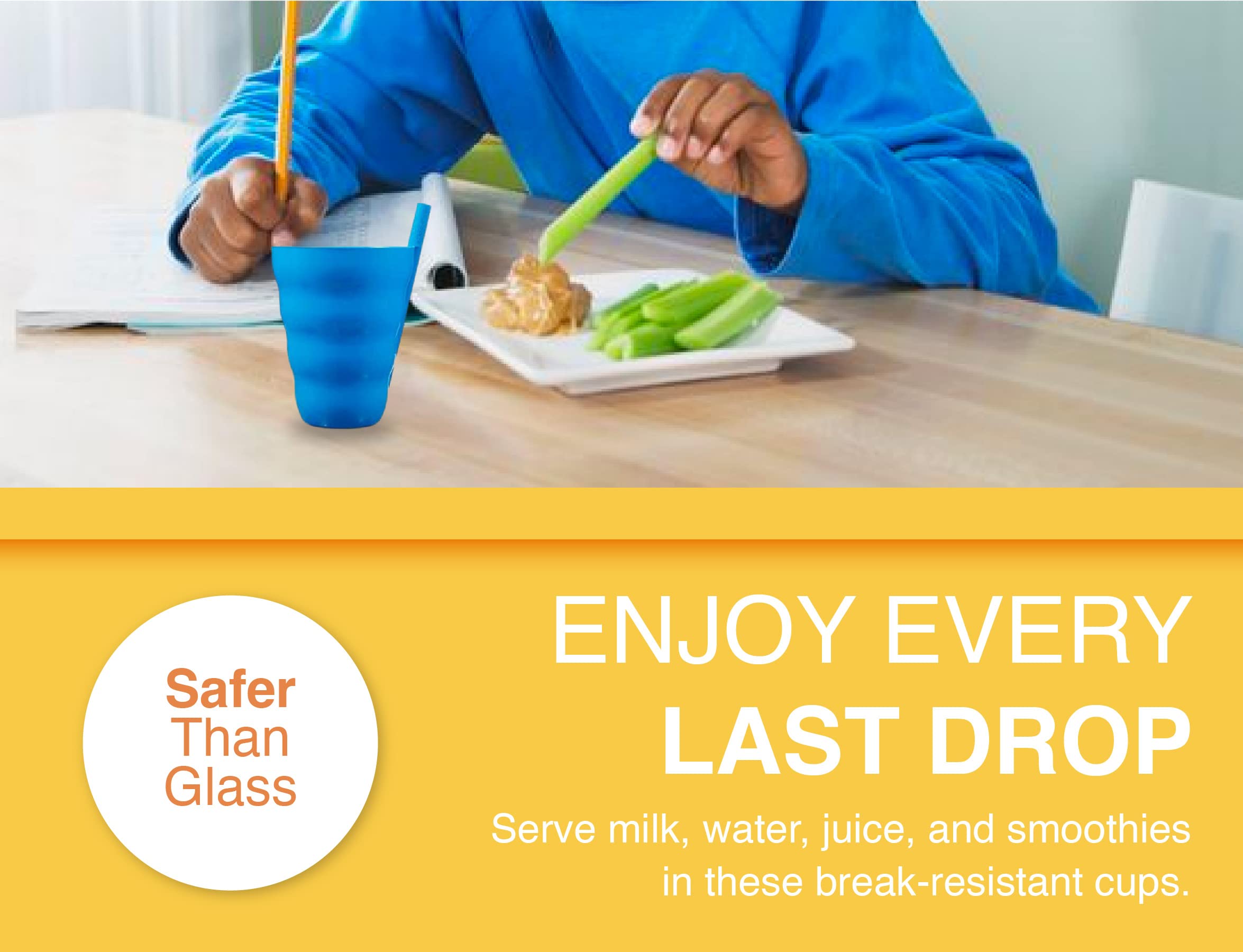 Arrow Home Products Sip A Cup With Built In Straw, 10Oz, 4Pk - Bpa-Free Straw Cups For Kids Great For Everyday Use - Made In The