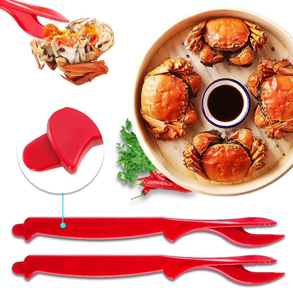 Crab Leg Crackers - Crab Crackers And Tools Set With Stainless Steel Seafood Utensils Crackers & Forks Cracker, Shellfish Cracke