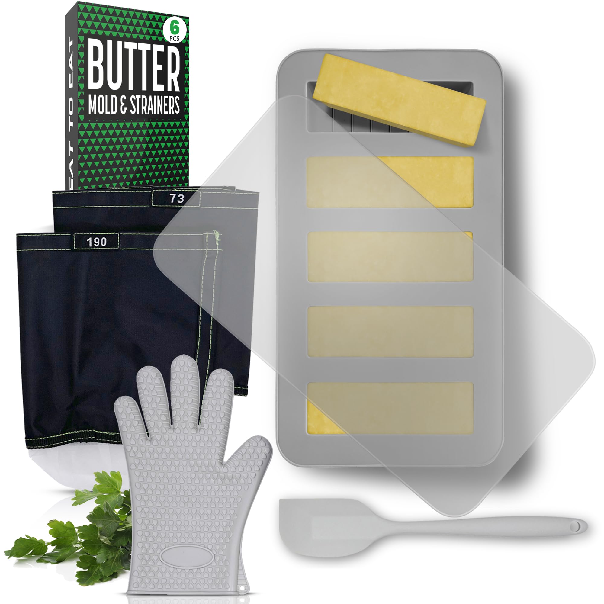 All In 1, Complete Butter Maker Kit For Decarboxylators & Infusers - Make Magic Butter, Silicone Butter Mold For Homemade Butter