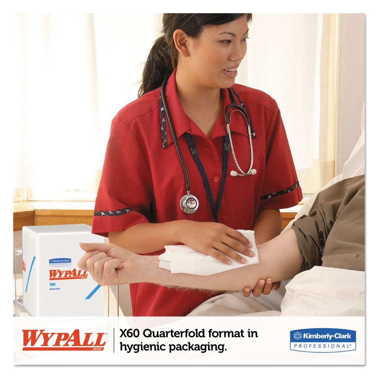 Kimberly-Clark 41083; Wypall X60 Washcloth [Price Is Per Each]