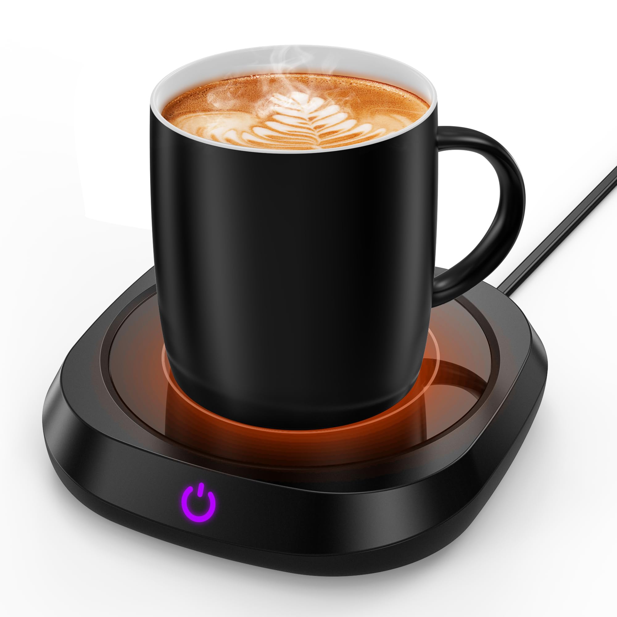 Mug Warmer Set with Ceramic Mug, Touch Control & 3 Temperature Settings