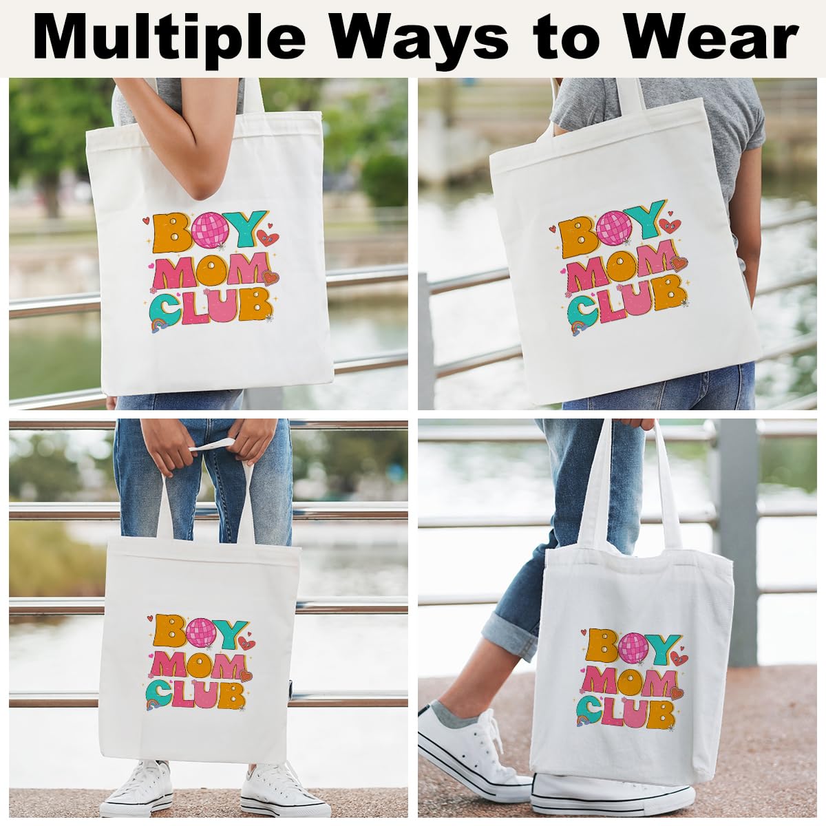 Funny Son Mom Gifts Mom Gifts Tote Bag From Daughter Beach Bag Book Shopping Reusable Grocery Bags For Women Female Mom Mommy Ma