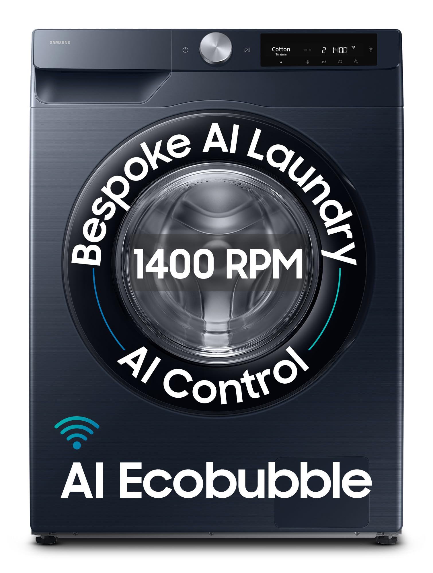 Samsung 12 Kg, 5Star, Ai Control, Ai Ecobubble, Super Speed, WiFi, Hygiene Steam With Inbuilt Heater, Digital Inverter, FullyA