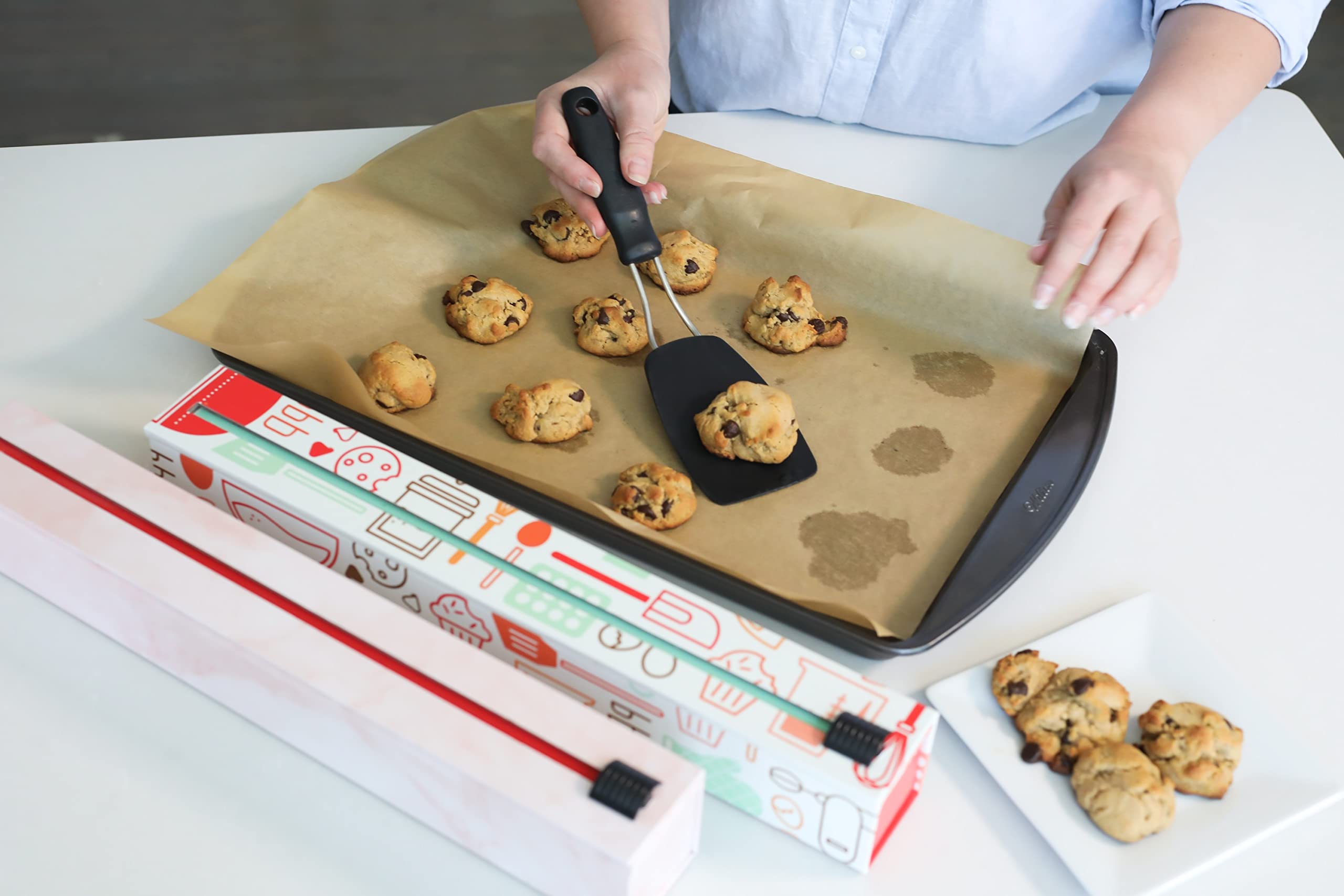 Chicwrap Culinary Parchment Paper Refill Roll - 15'' X 66', 82 Sq Ft - Professional Grade Parchment For Cooking And Baking