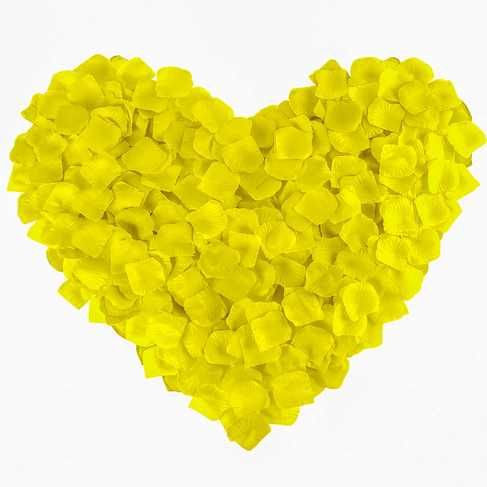 Neo Loons 1000 Pcs Artificial Silk Rose Petals Decoration Wedding Party Color Yellow
