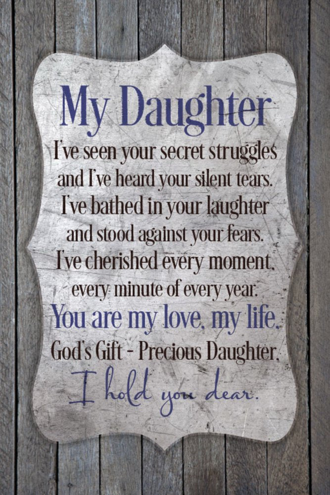 DEXSA My Daughter...New Horizons Wood Plaque | Made in the USA