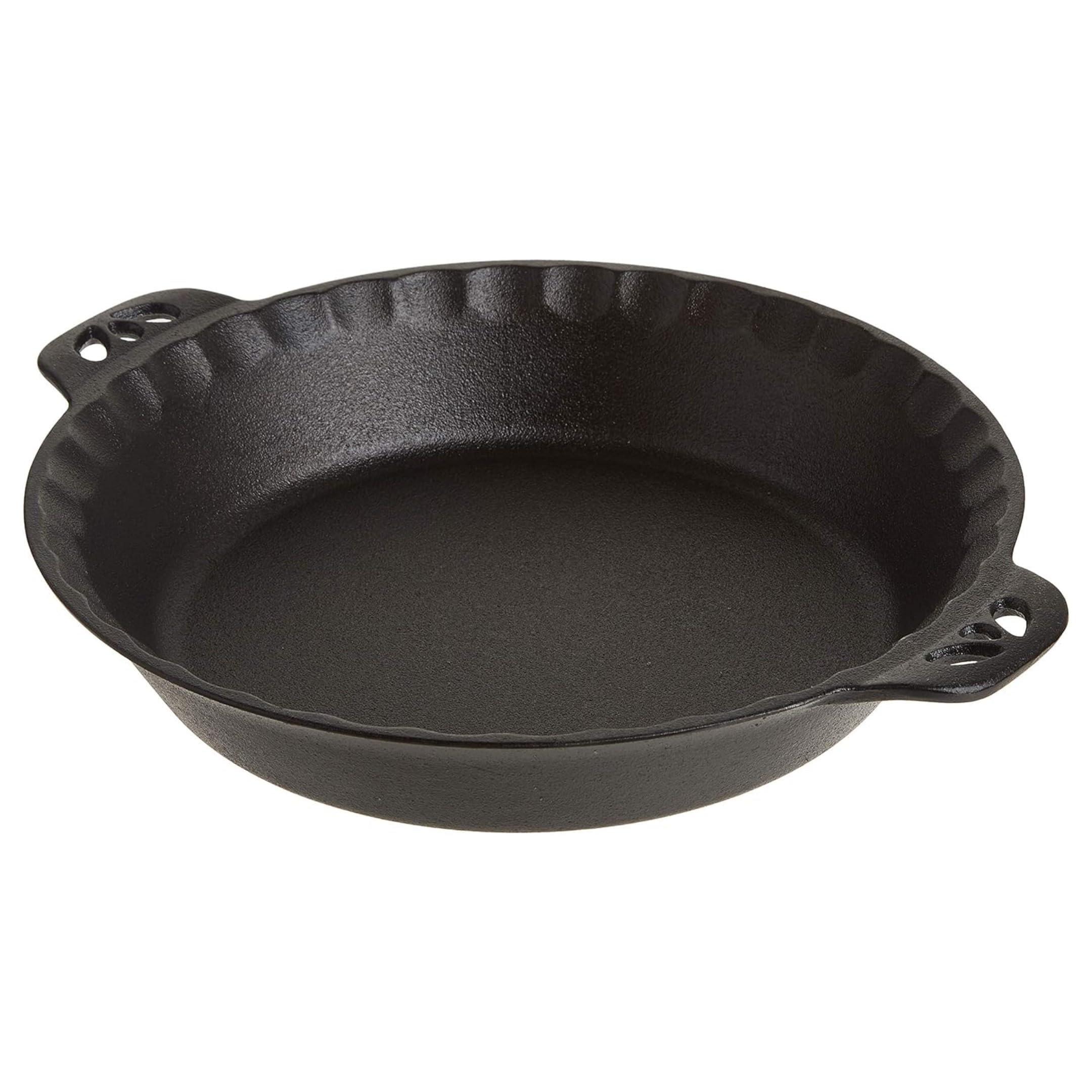 Camp Chef Cast Iron Pie Pan - True-Seasoned Cast Iron Pie Dish For Cooking & Camping Accessories - 10''