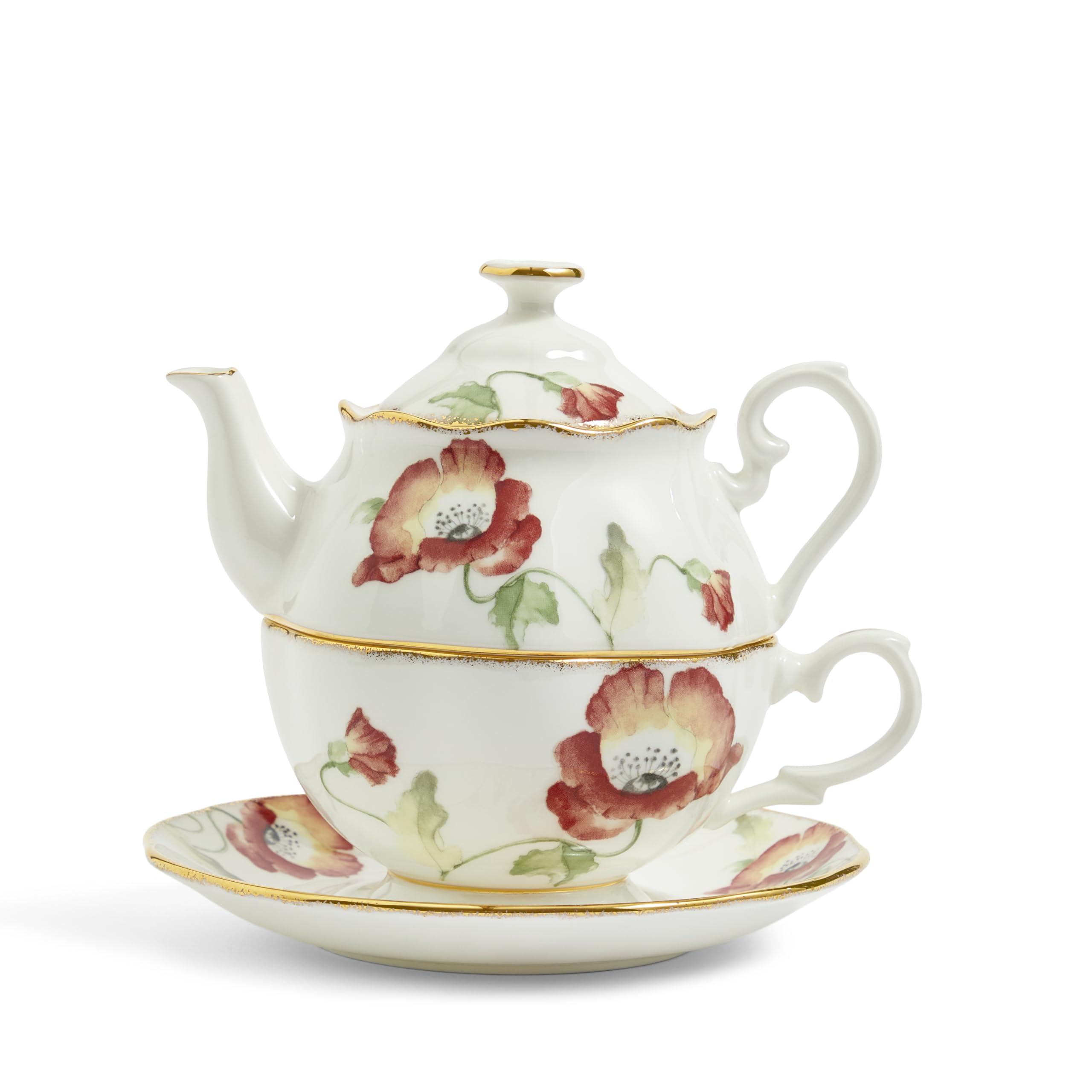 Royal Albert 100 Years Tea for One, 16.25oz, Poppy 1970