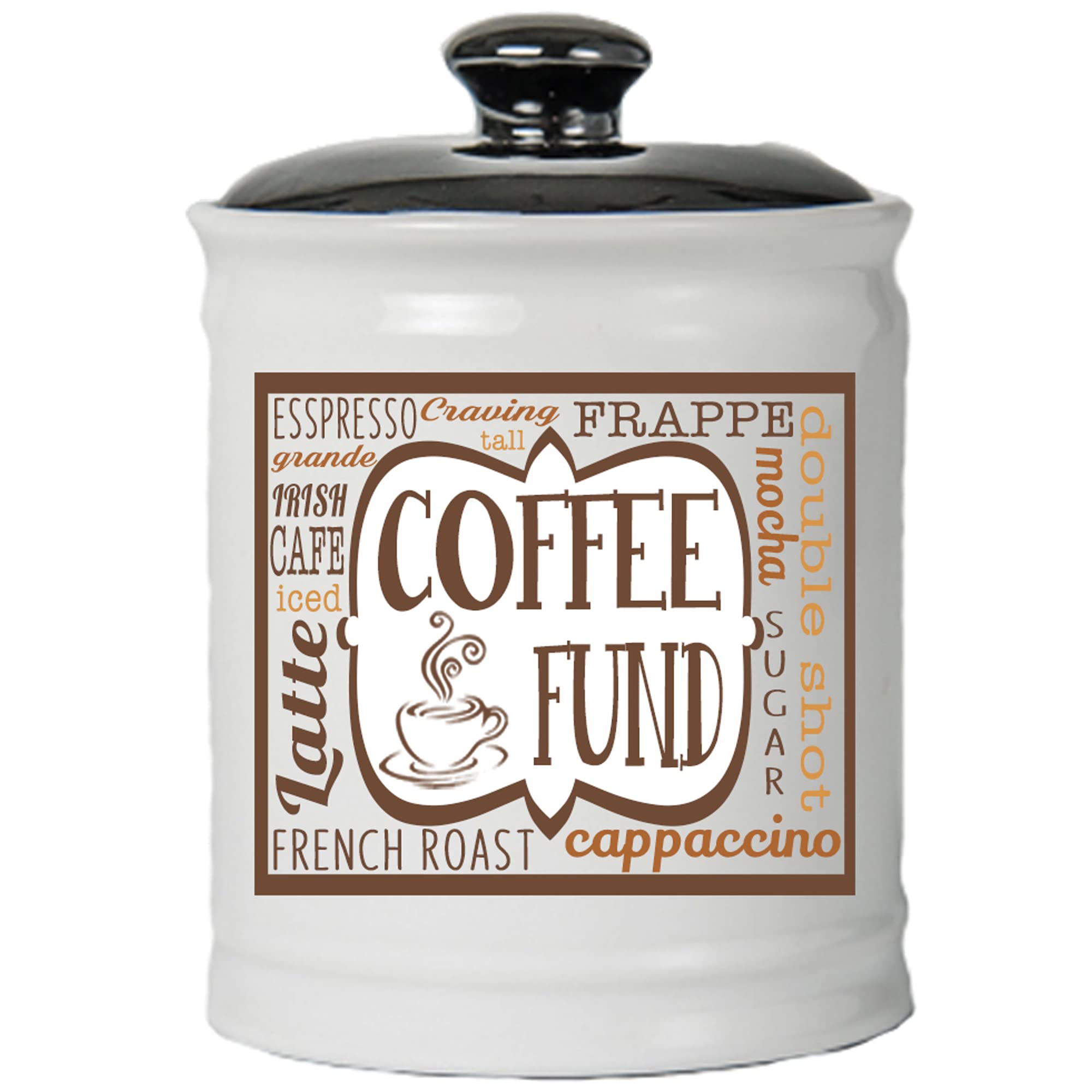 Cottage Creek Coffee Fund Piggy Bank - Coffee Money Jar Gift
