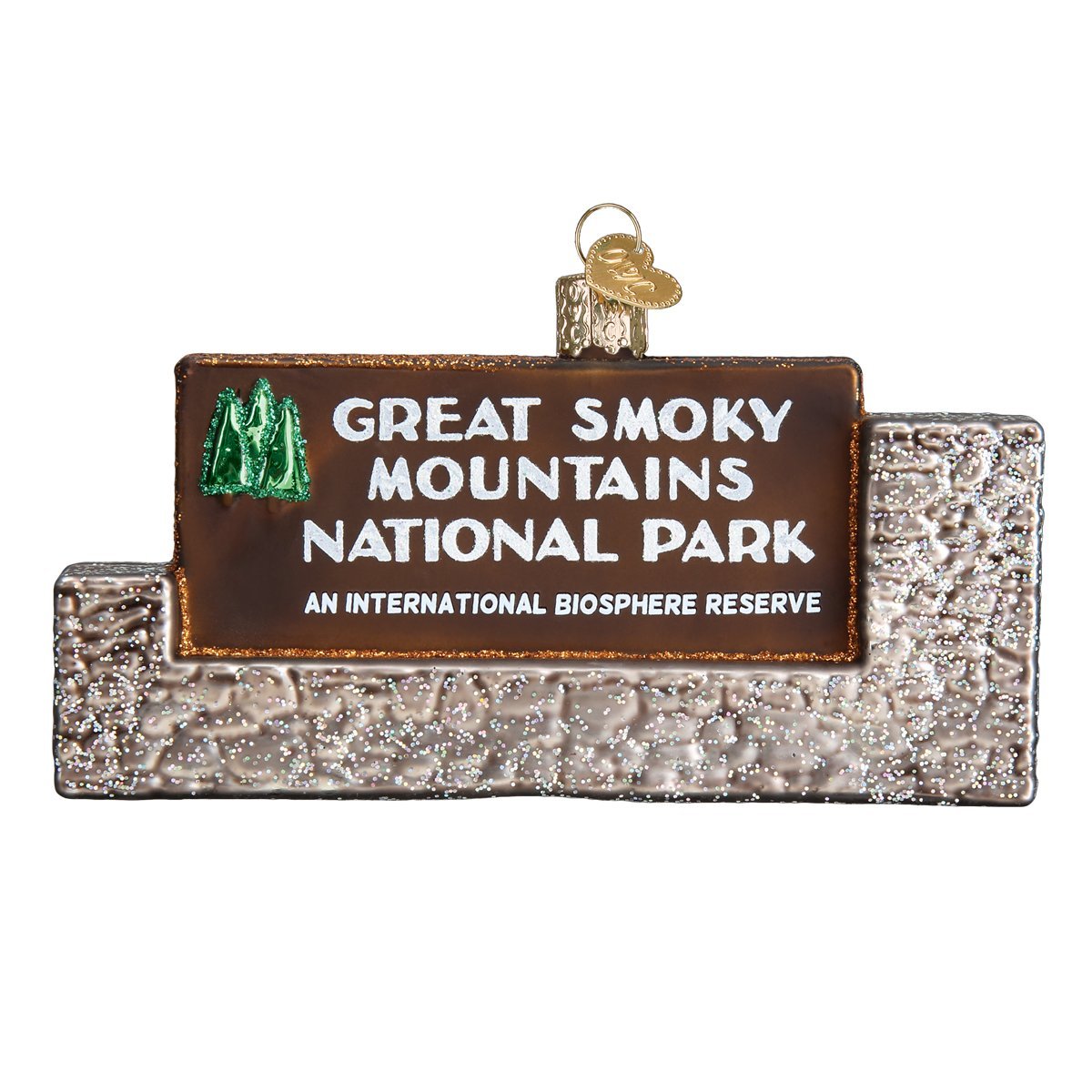 Old World Christmas Ornaments: State Parks Glass Blown Ornaments for Christmas Tree, Great Smokey