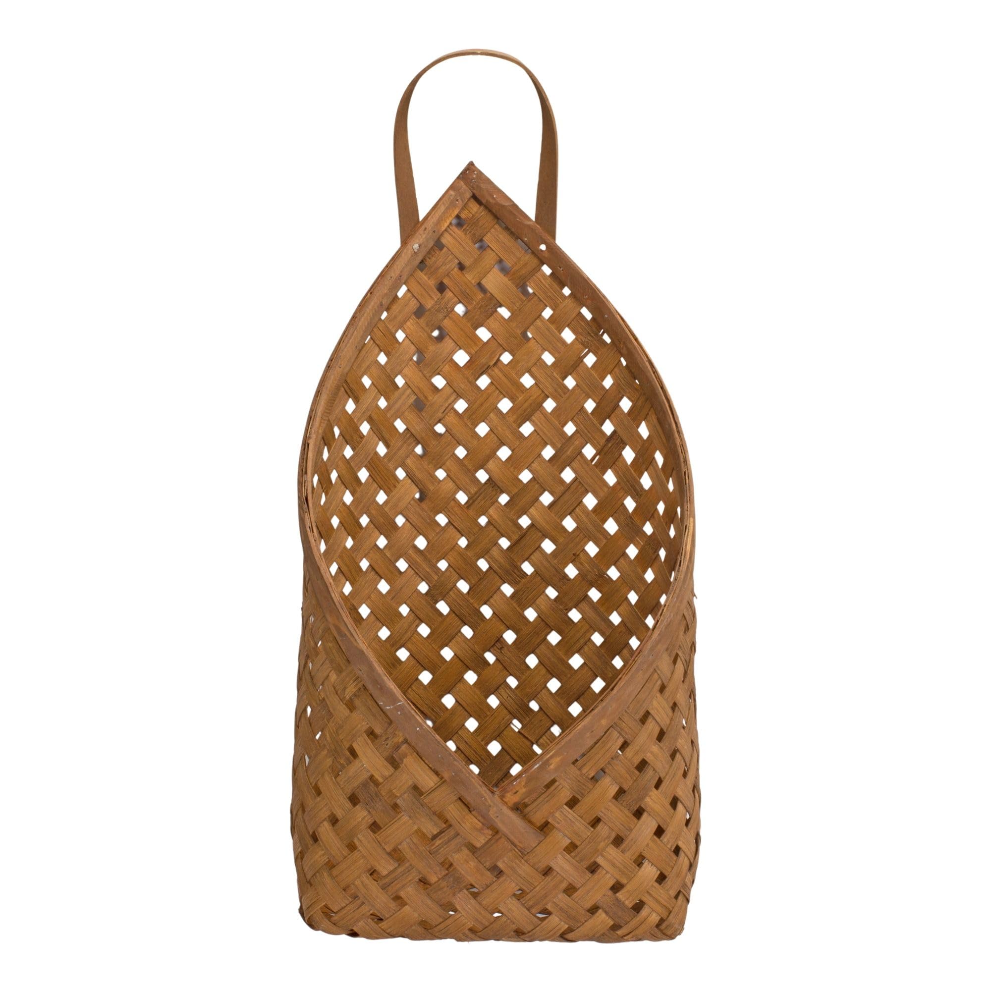 Bamboo Wall Basket (Set Of 2)