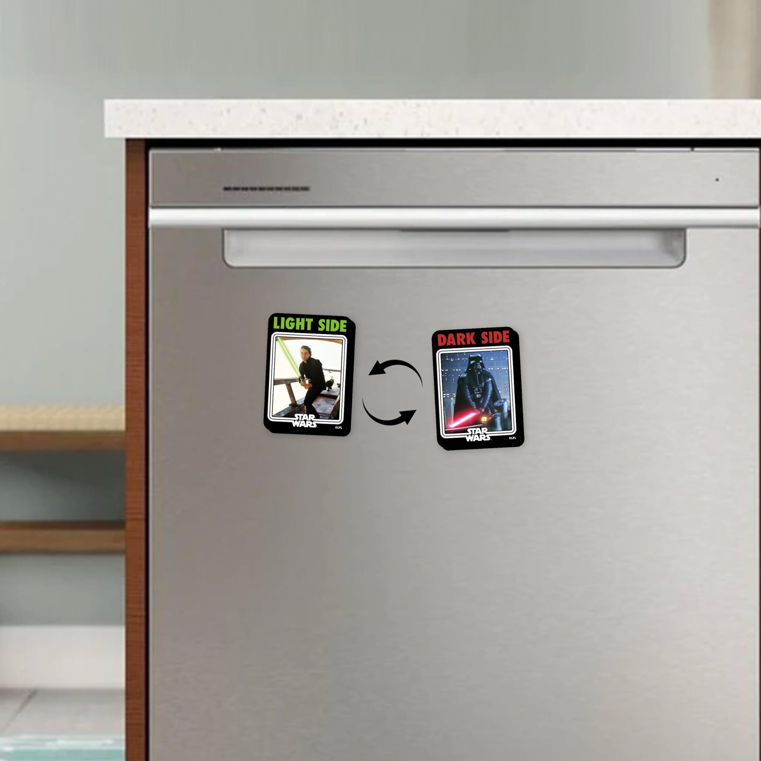 Star Wars Light Side Dark Side Double Sided Dishwasher Magnet
