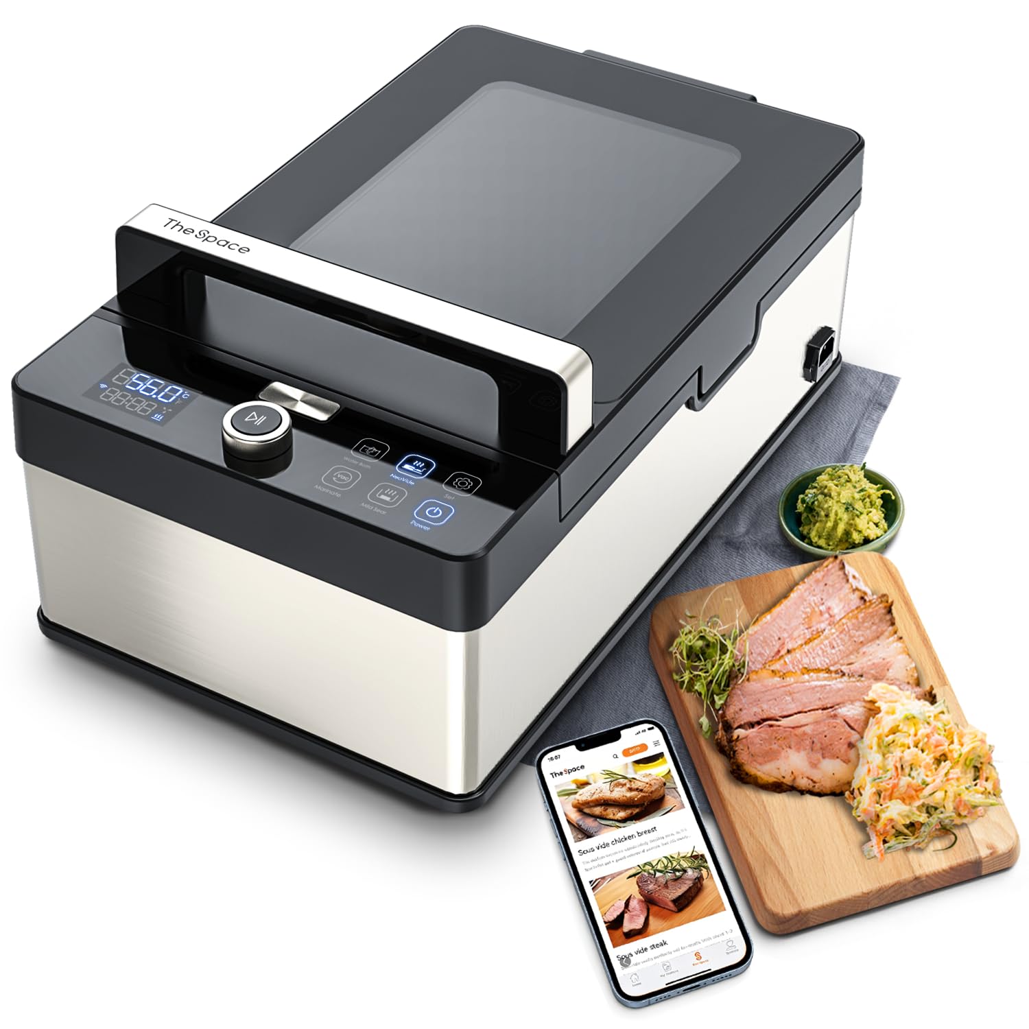 Vesta Precision Sous Vide Machine, Waterless & Bagless with 8.6L Container, All-in-One Sous Vide Cooker for Marinate, Sous Vide 