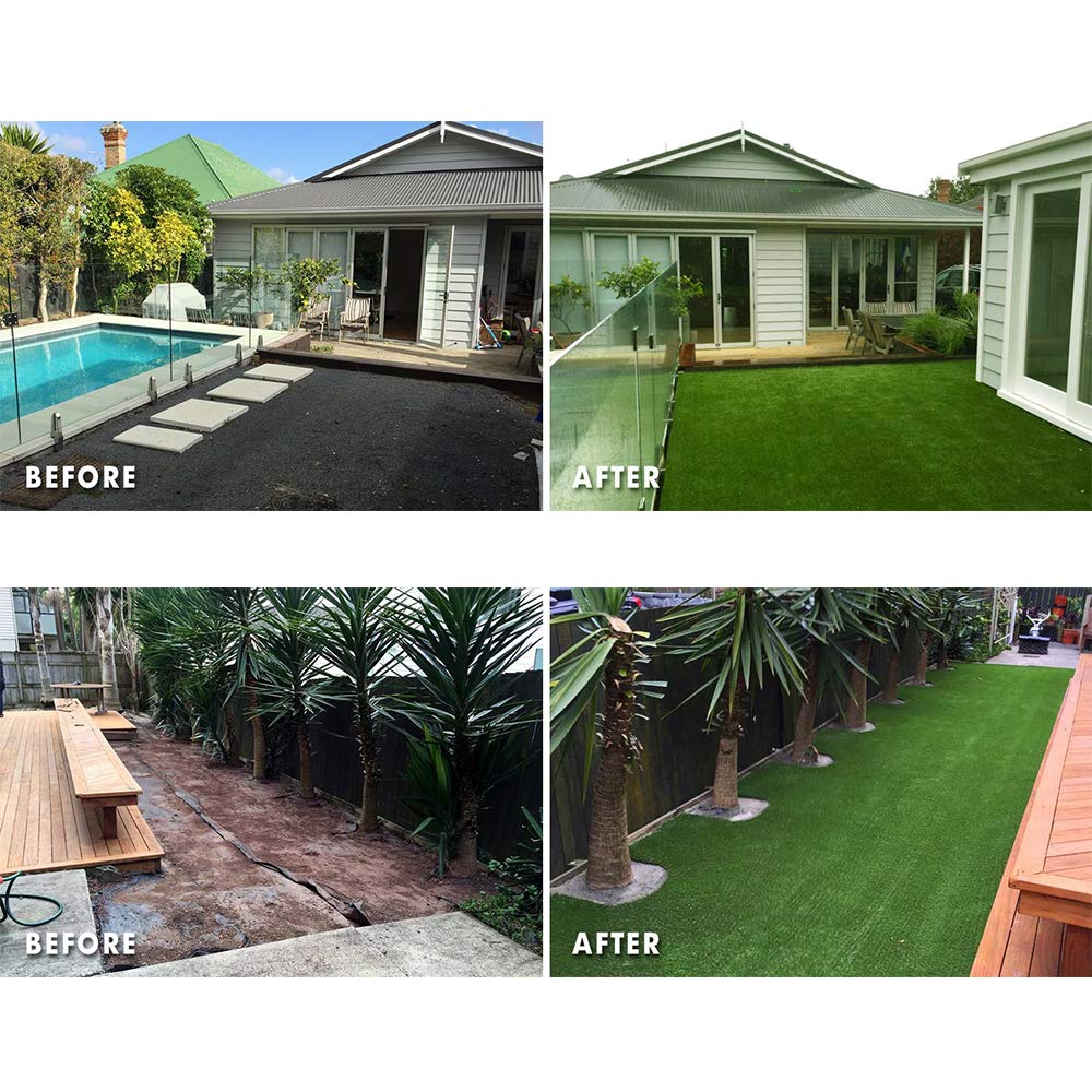 Synthetic Artificial Grass Turf 8Ftx62Ft, Indoor Outdoor Balcony Garden Pet Rug Turf Home Decor, Faux Grass Rug Carpet With Drai