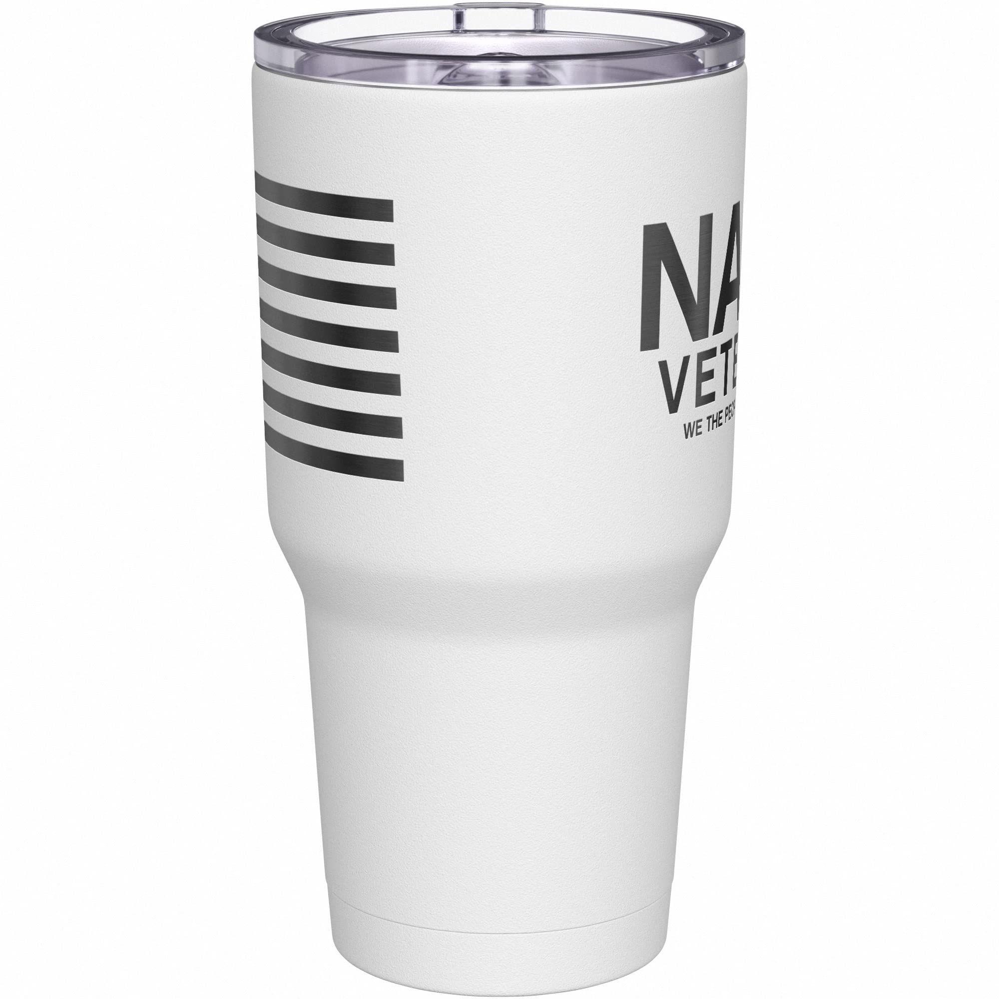 We The People Holsters - Navy Veteran - Navy Travel Mug - American Flag Coffee Travel Mug - Navy Military Tumbler - Double Insul